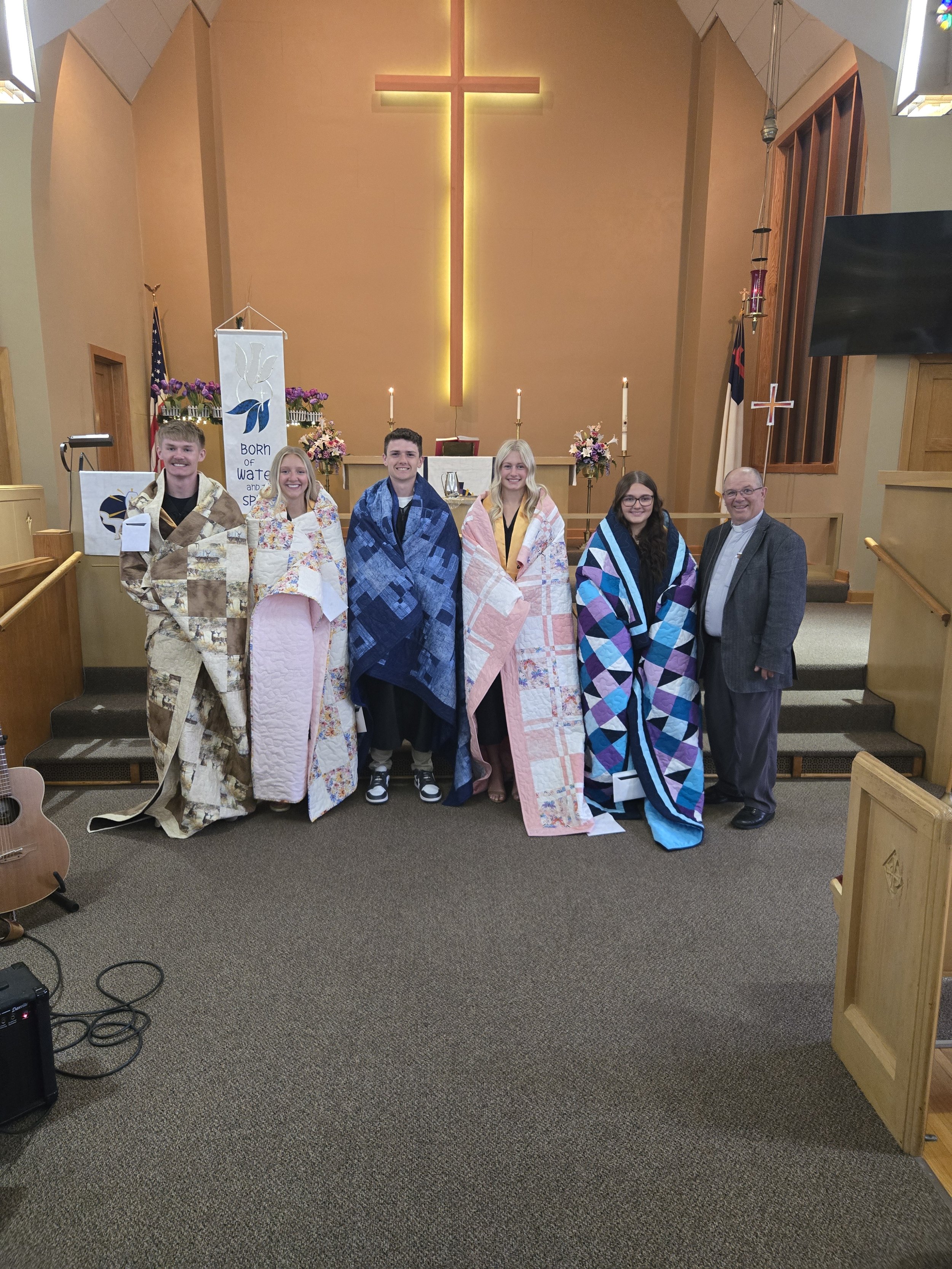 Graduating Seniors from Colman Lutheran - Hayden, Sadie, Zach, Brynlee,  Josie,  and Preston (Presteon couldn't make it)