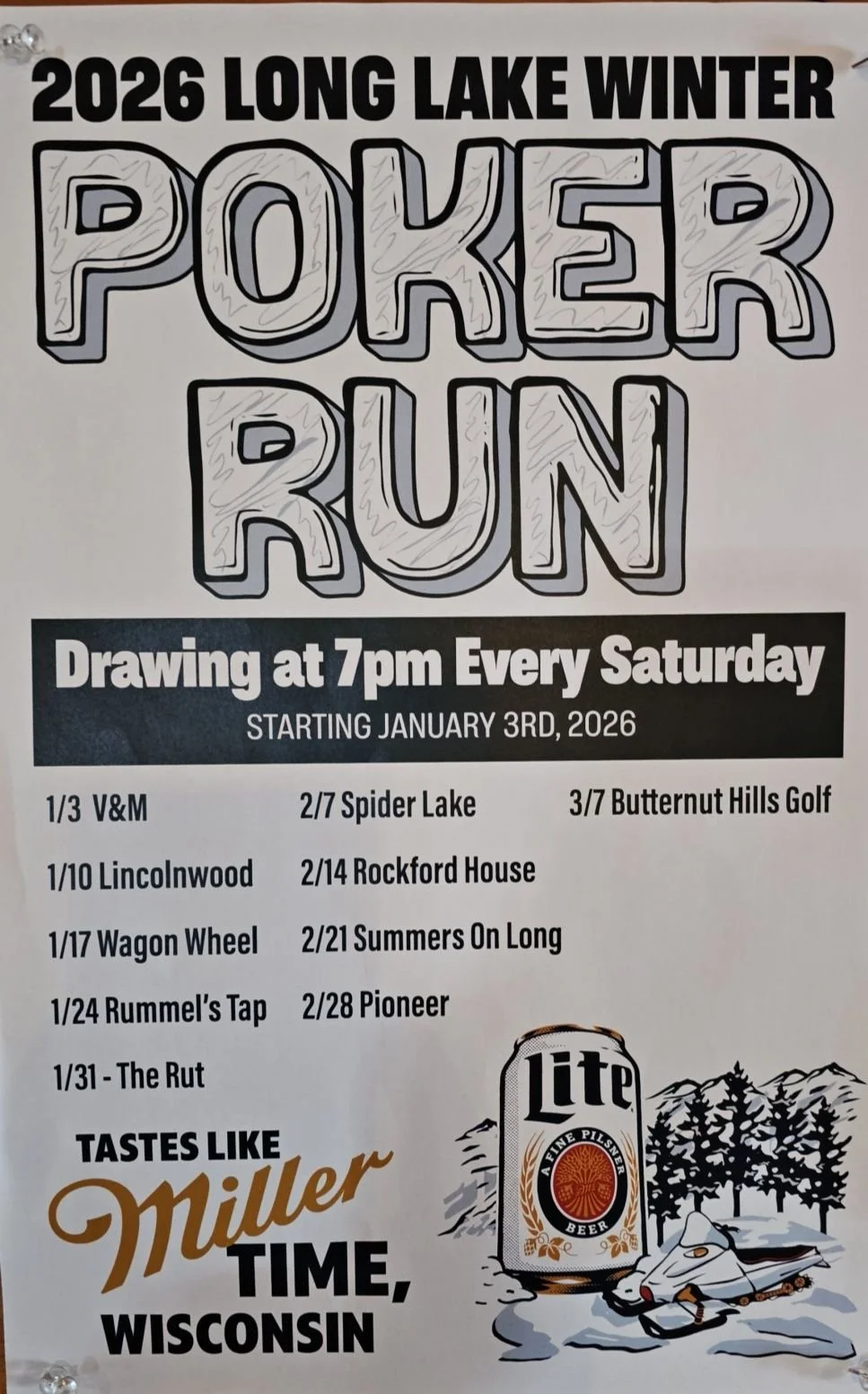 Long Lake Poker Run 2026 - The Rut