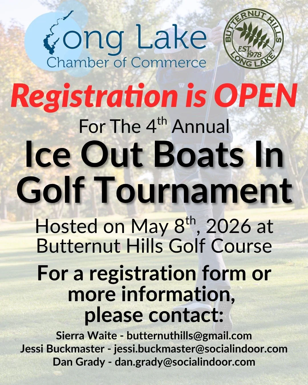 Ice Out Boats In  Golf Tournament