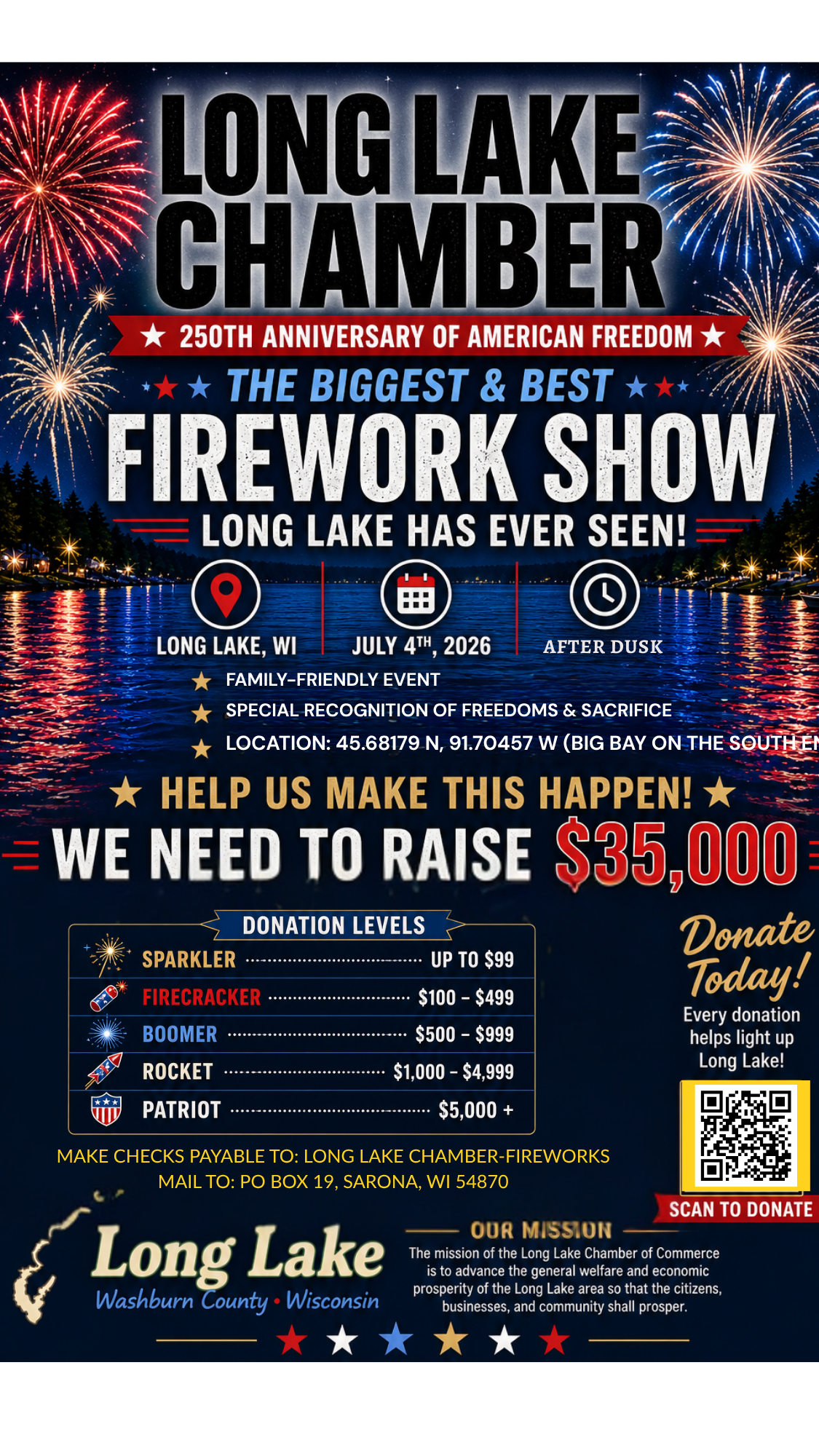 Long Lake Chamber: FIREWORKS !! 2026