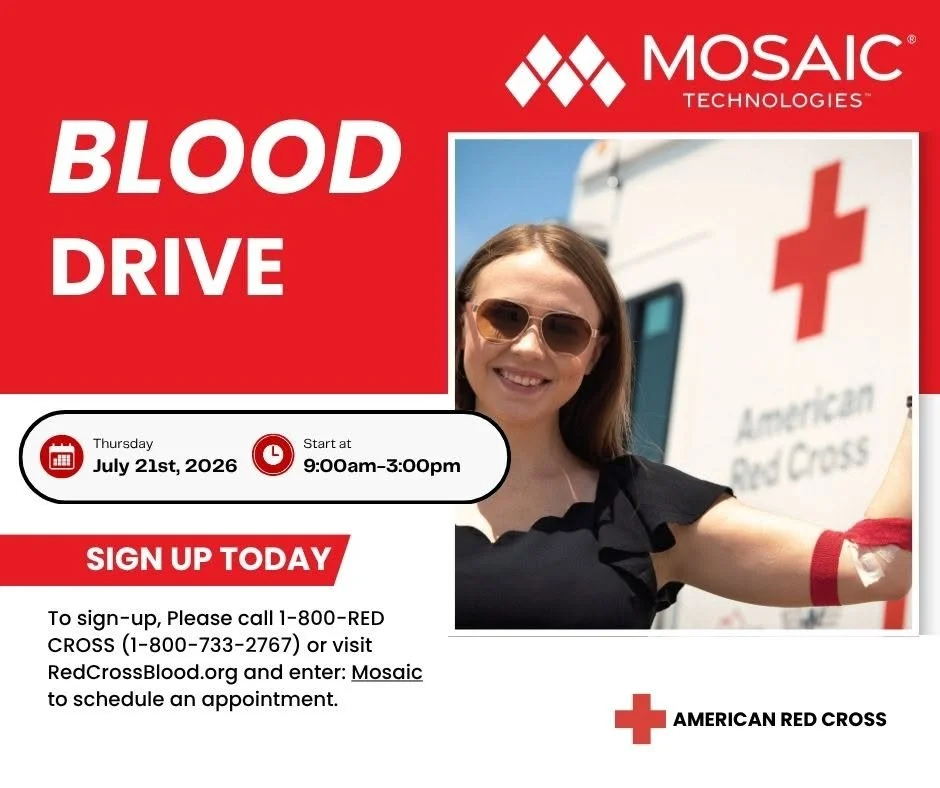 Mosaic and Red Cross Blood Drive
