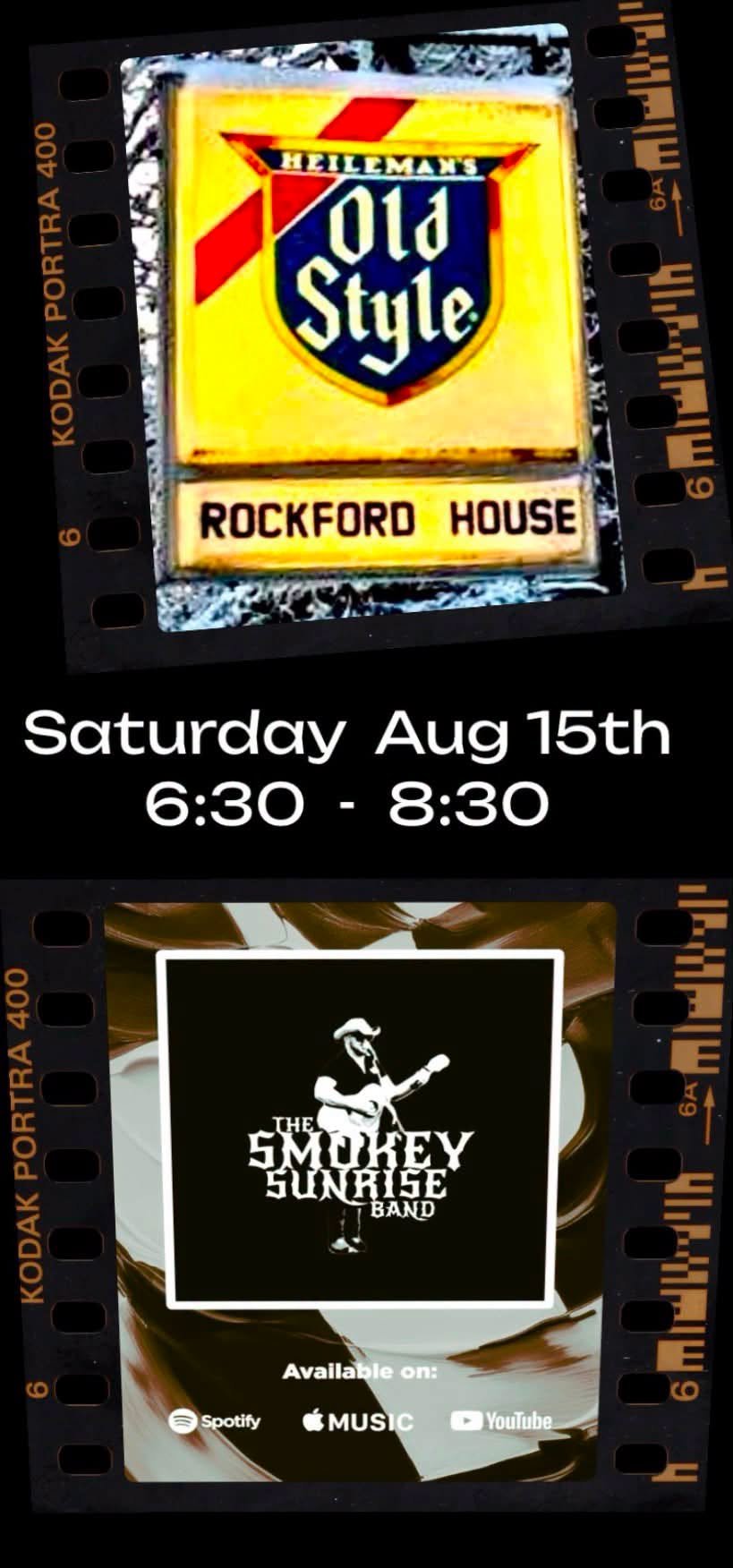 Live Music- Rockford House - Smokey Sunrise Band