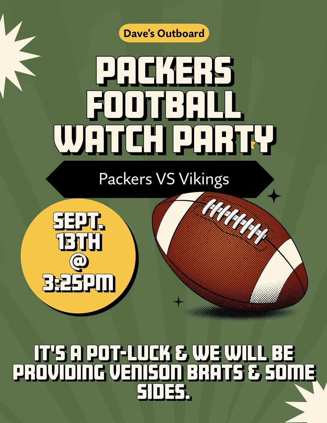 Packer Watch Party - Dave Outboard