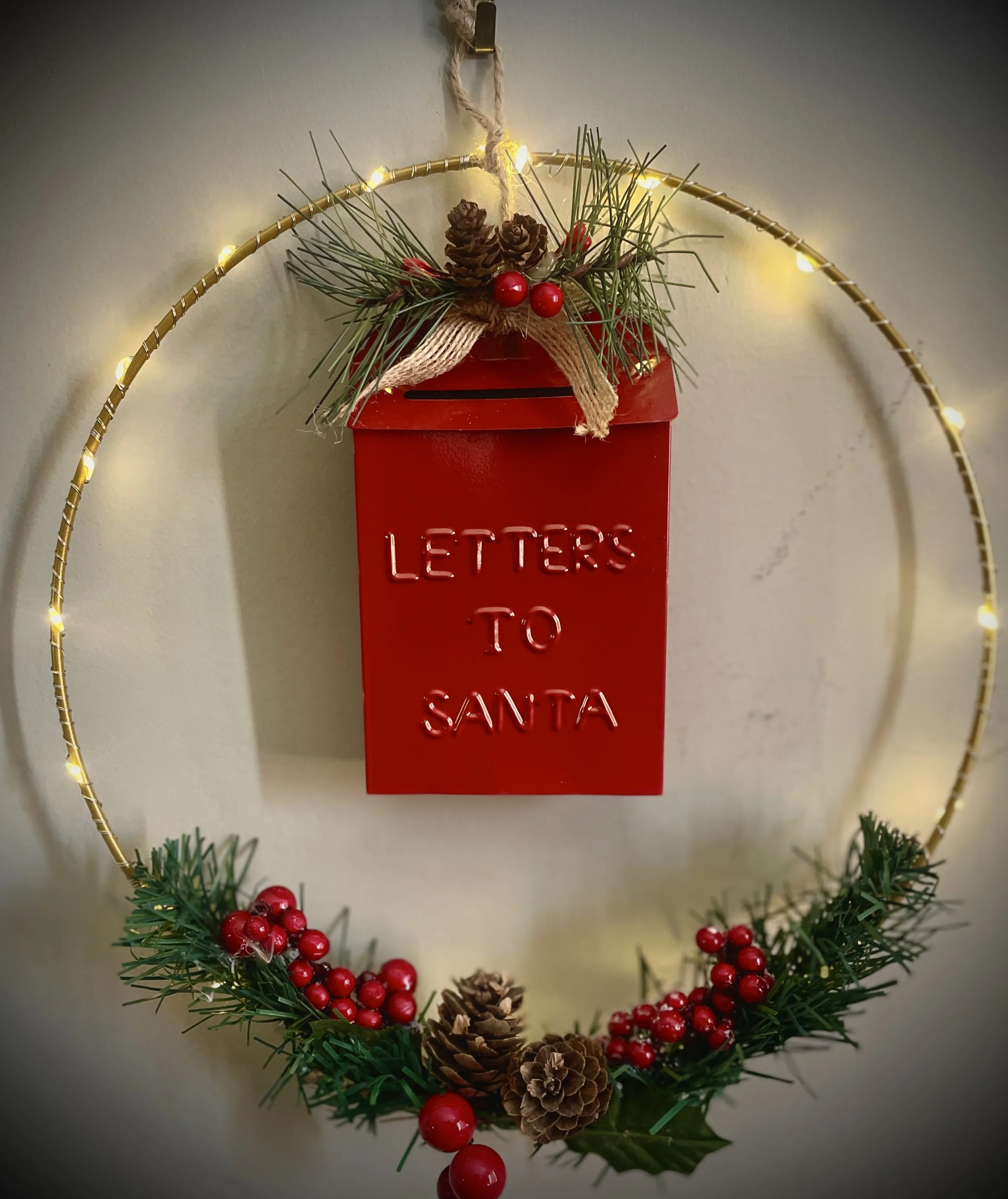 Letters for Santa Wreath