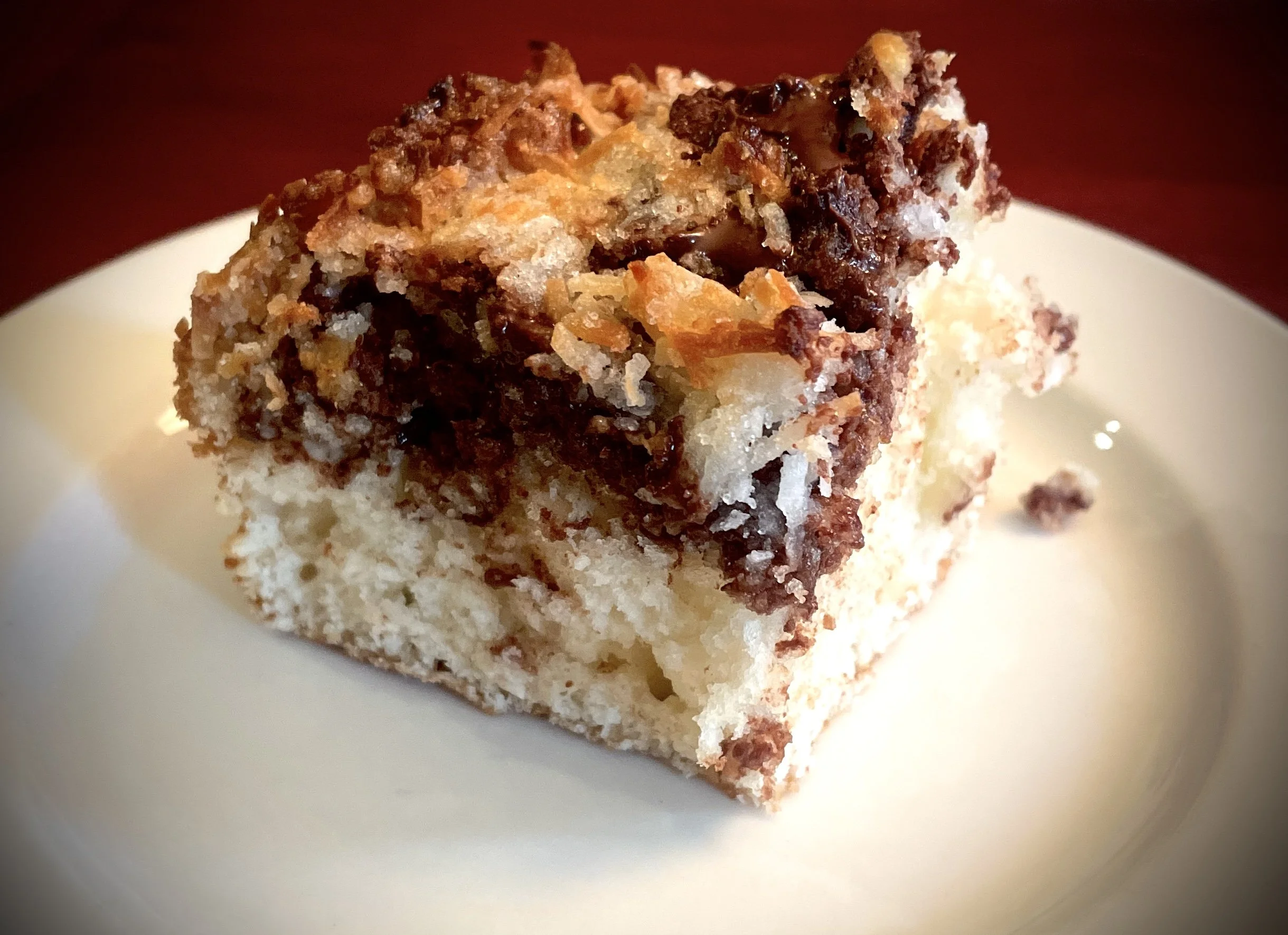 Coconut Chocolate Swirl Coffee Cake