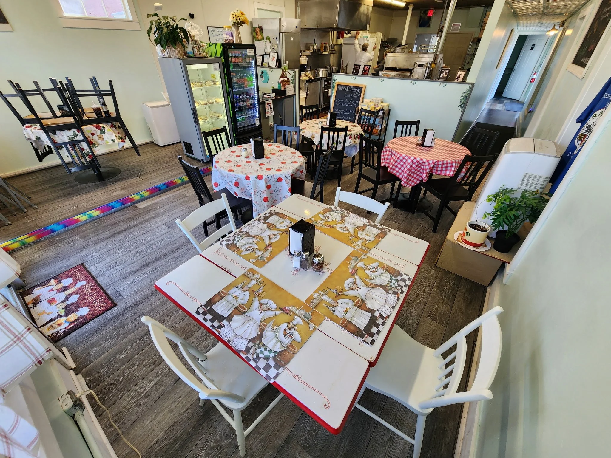 Inside seating