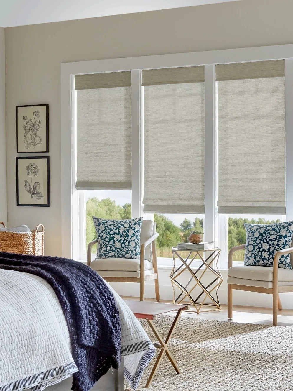 Natural woven shades