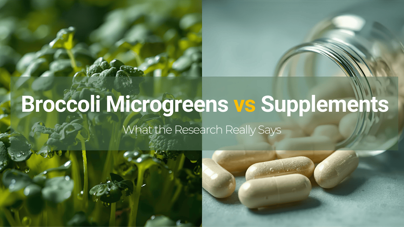 Broccoli Microgreens vs Supplements: What the Research Really Says