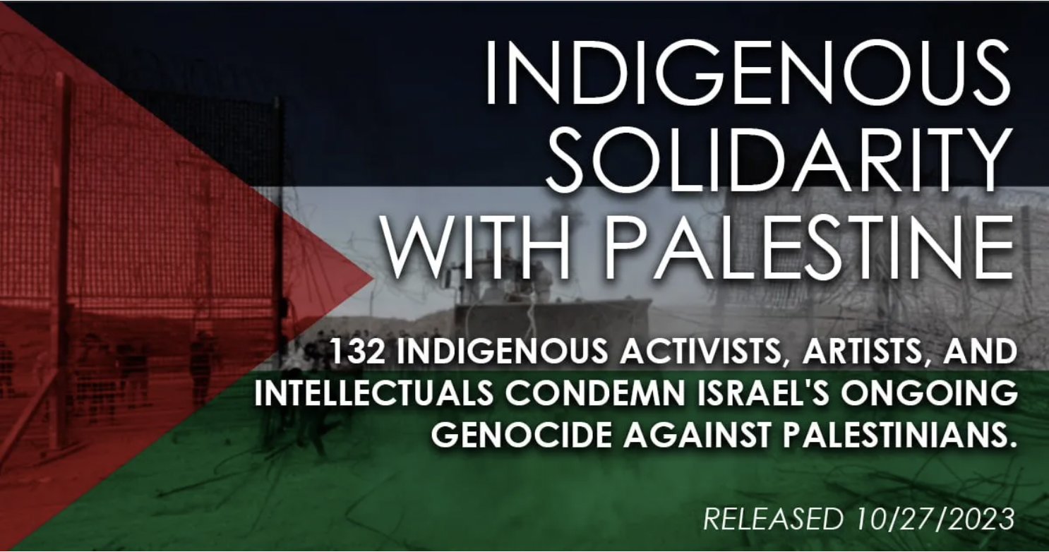 Statement of Indigenous Solidarity with Palestine
