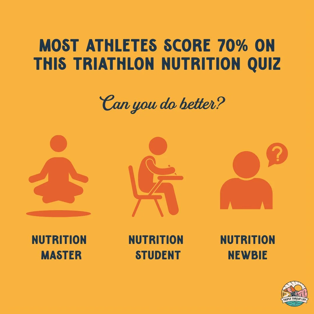 Most athletes score 70% on this triathlon nutrition quiz. Can you do better?