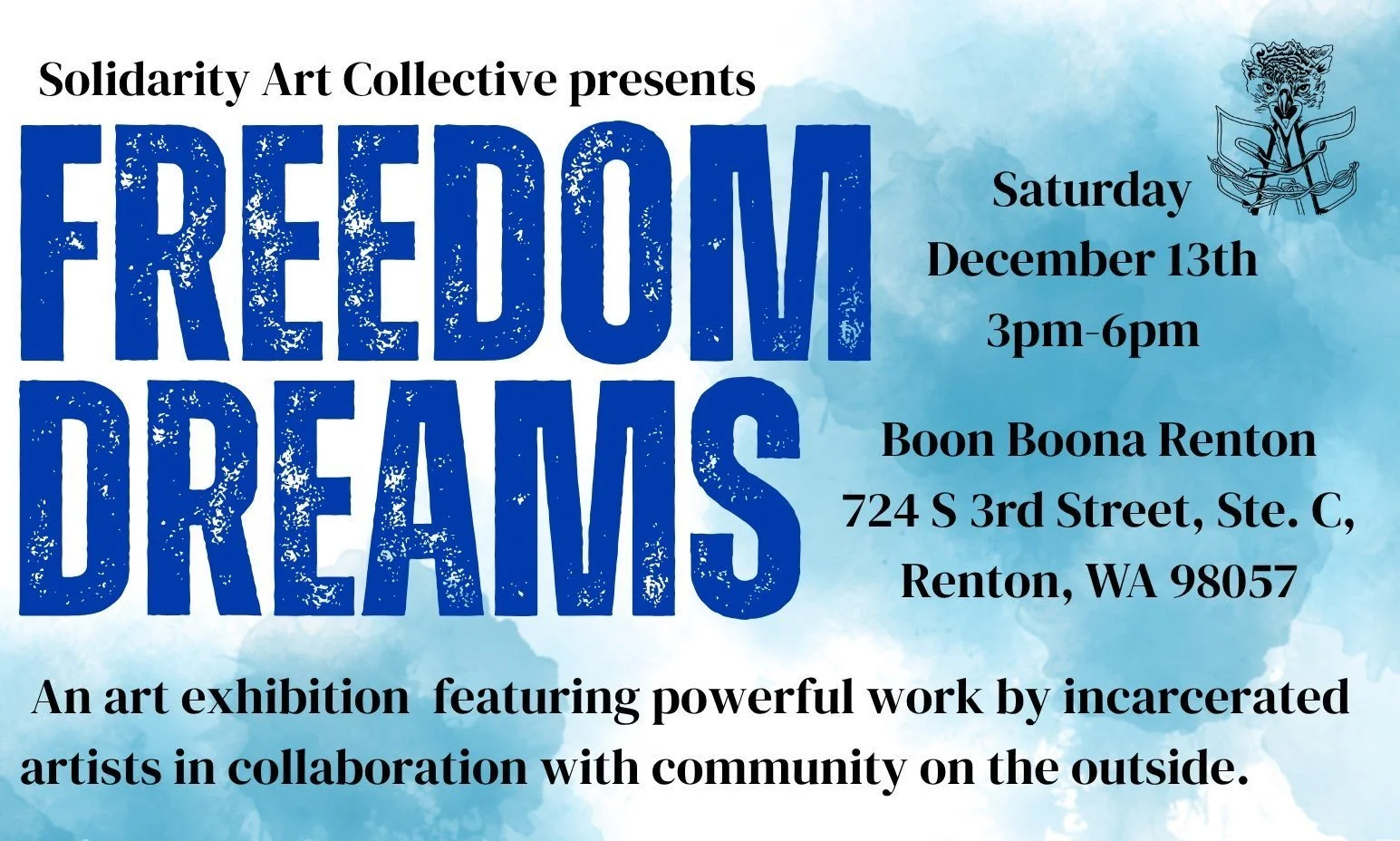 Freedom Dreams Exhibit/Art Sale @ Boon Boona Renton