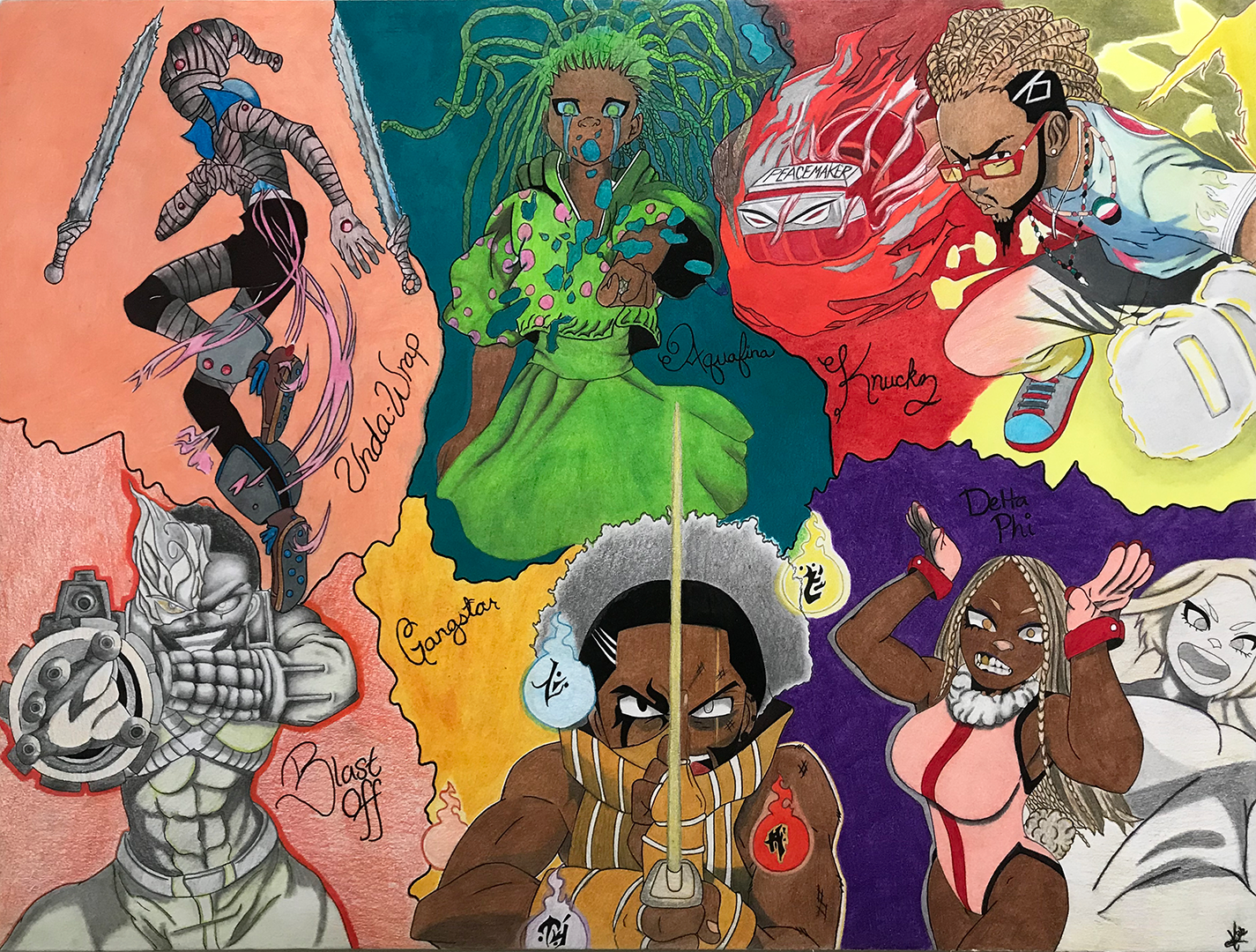 Black anime collection