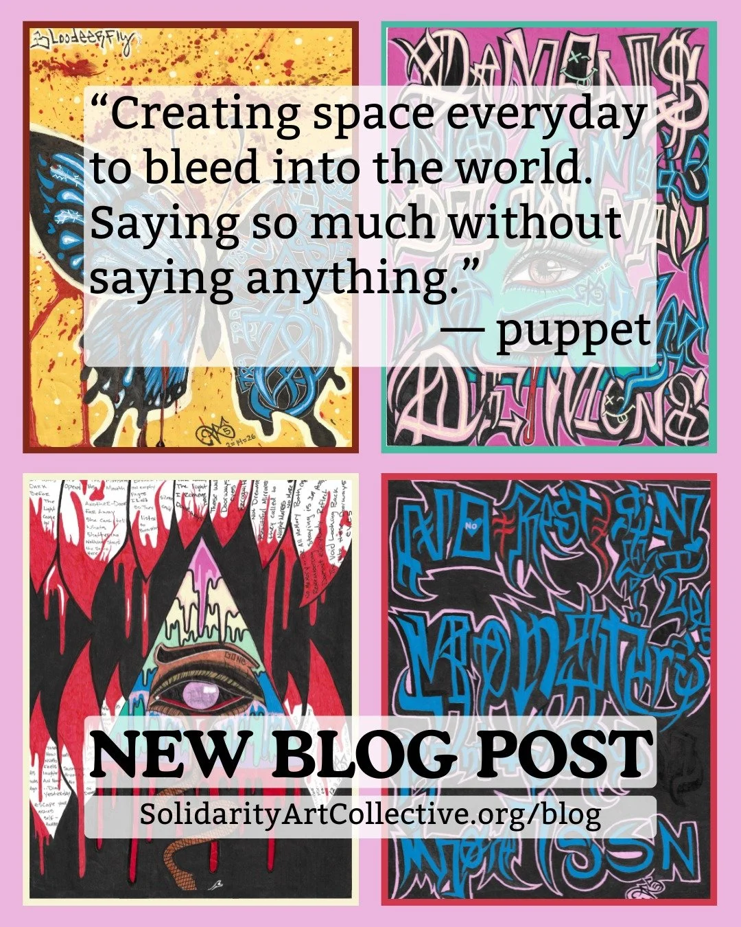Check out puppet's new post on our blog! puppet reflects on the expansiveness of art and how it situates us in the world.
🌍 📚 🌎 💿 🌏 🌱
