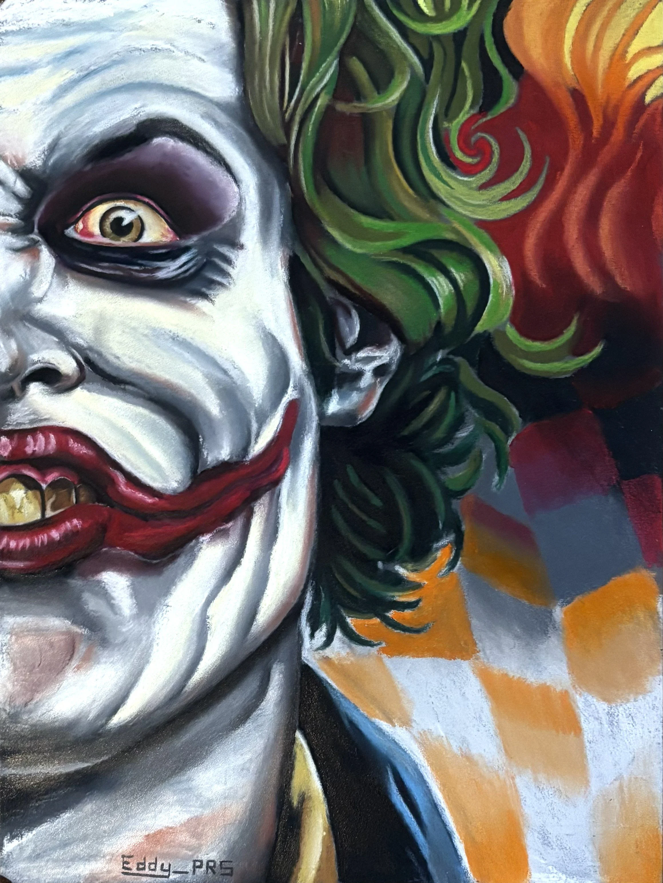 Artwork of the Joker from Batman comics