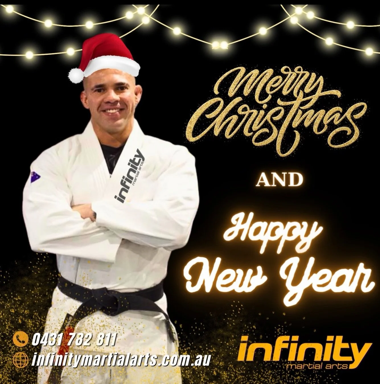 Merry Christmas to all our students and family. 🎄🎅🏼🥋🙂

Infinity will be closed for holidays from 23th December to 8th January. Enjoy your holidays! 🙂

#merrychristmaseveryone #merrychristmas #infinitybrazilianjiujitsu #infinitymartialarts #staf