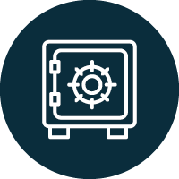 icon with safe