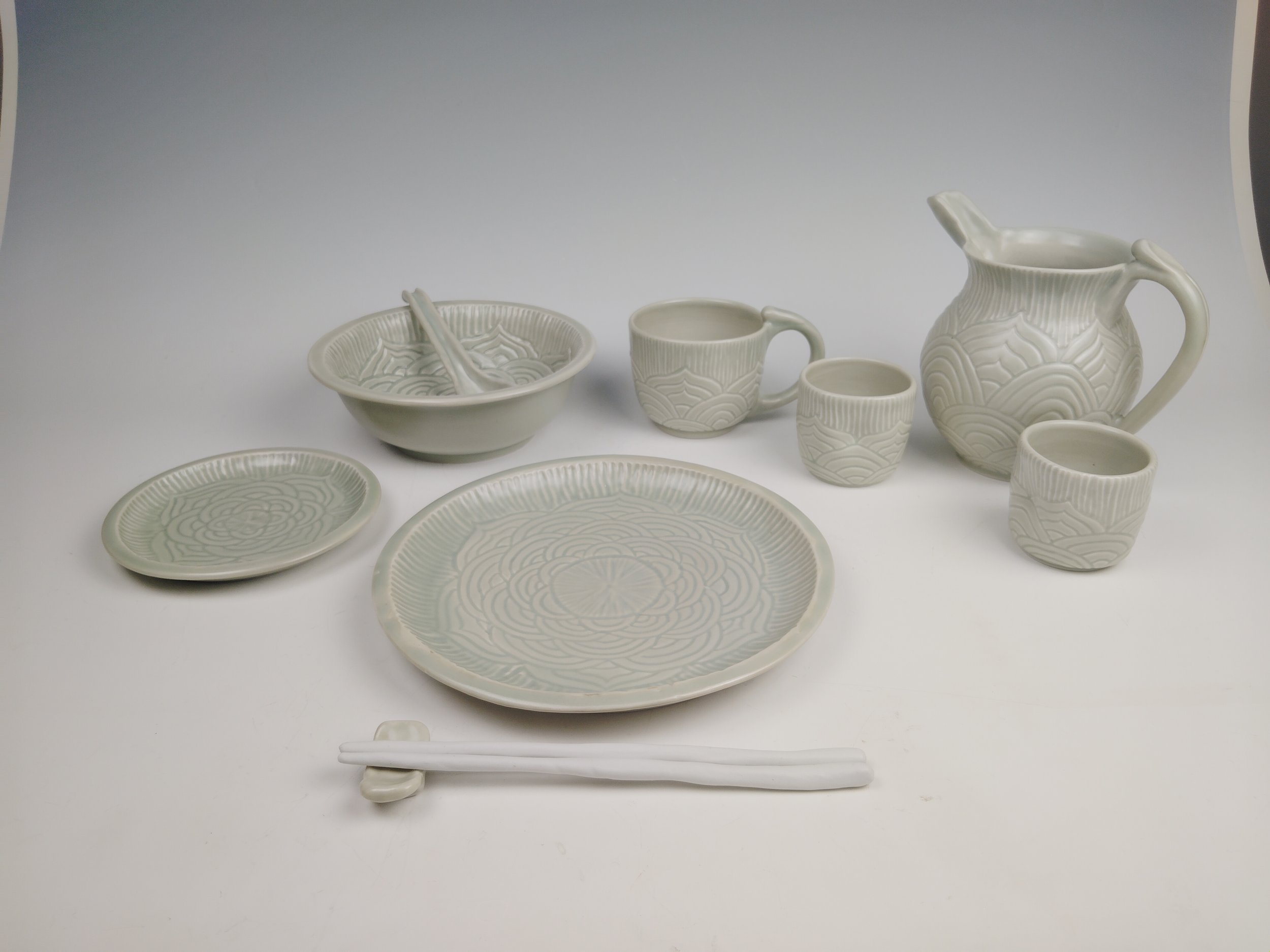 Celadon Dinnerware Set