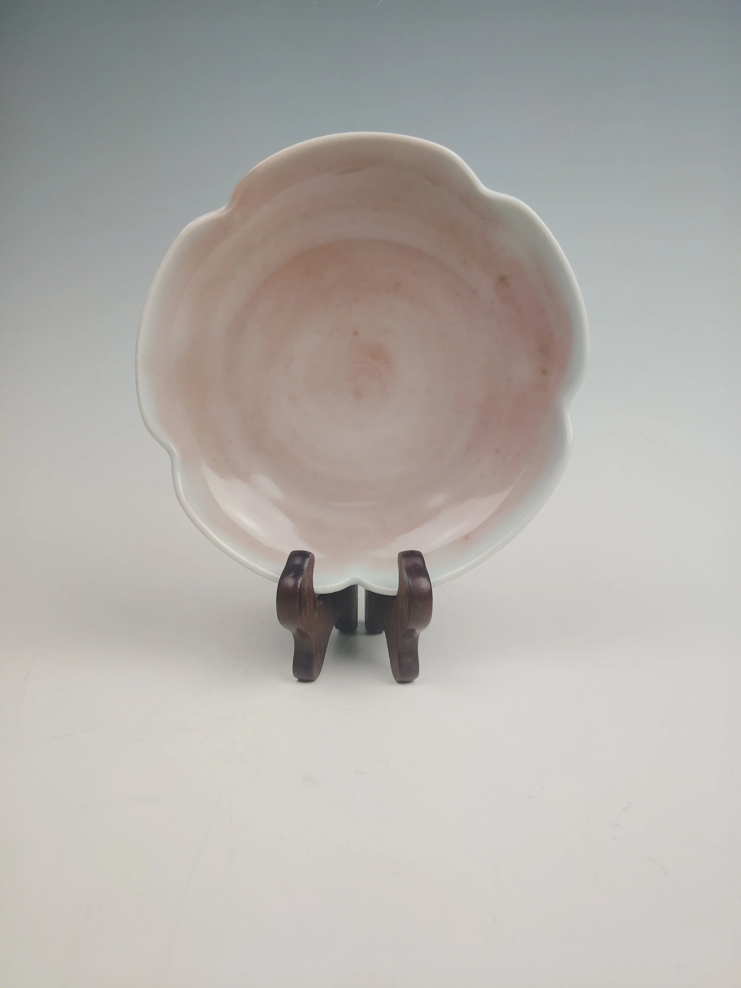 Five-Petaled Celadon Dish