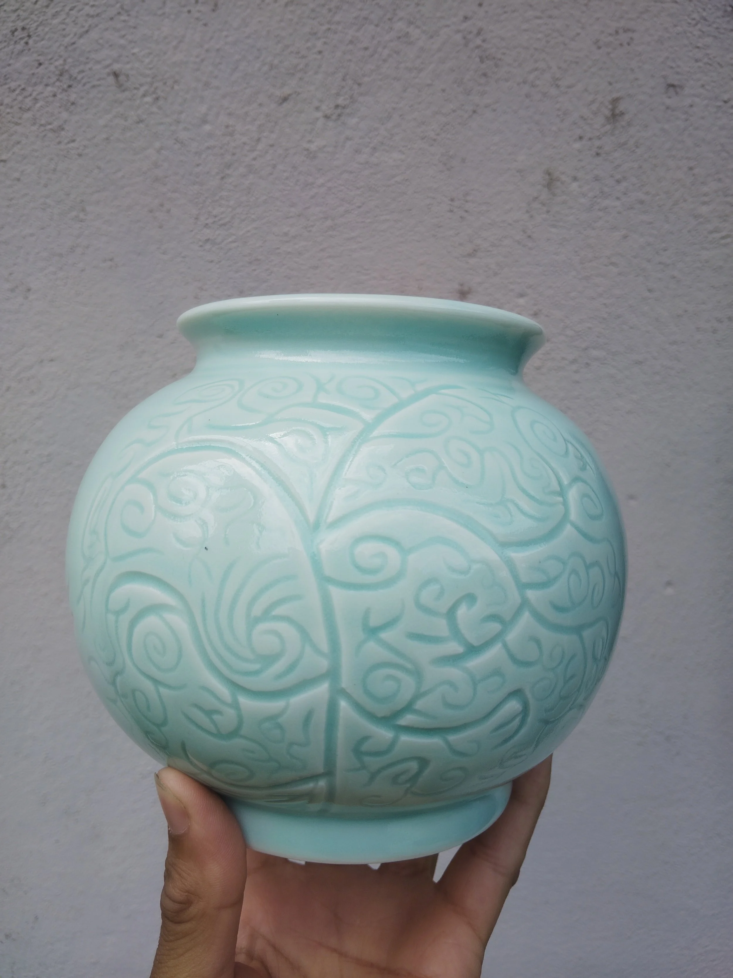 Tree of Life Moon Vase