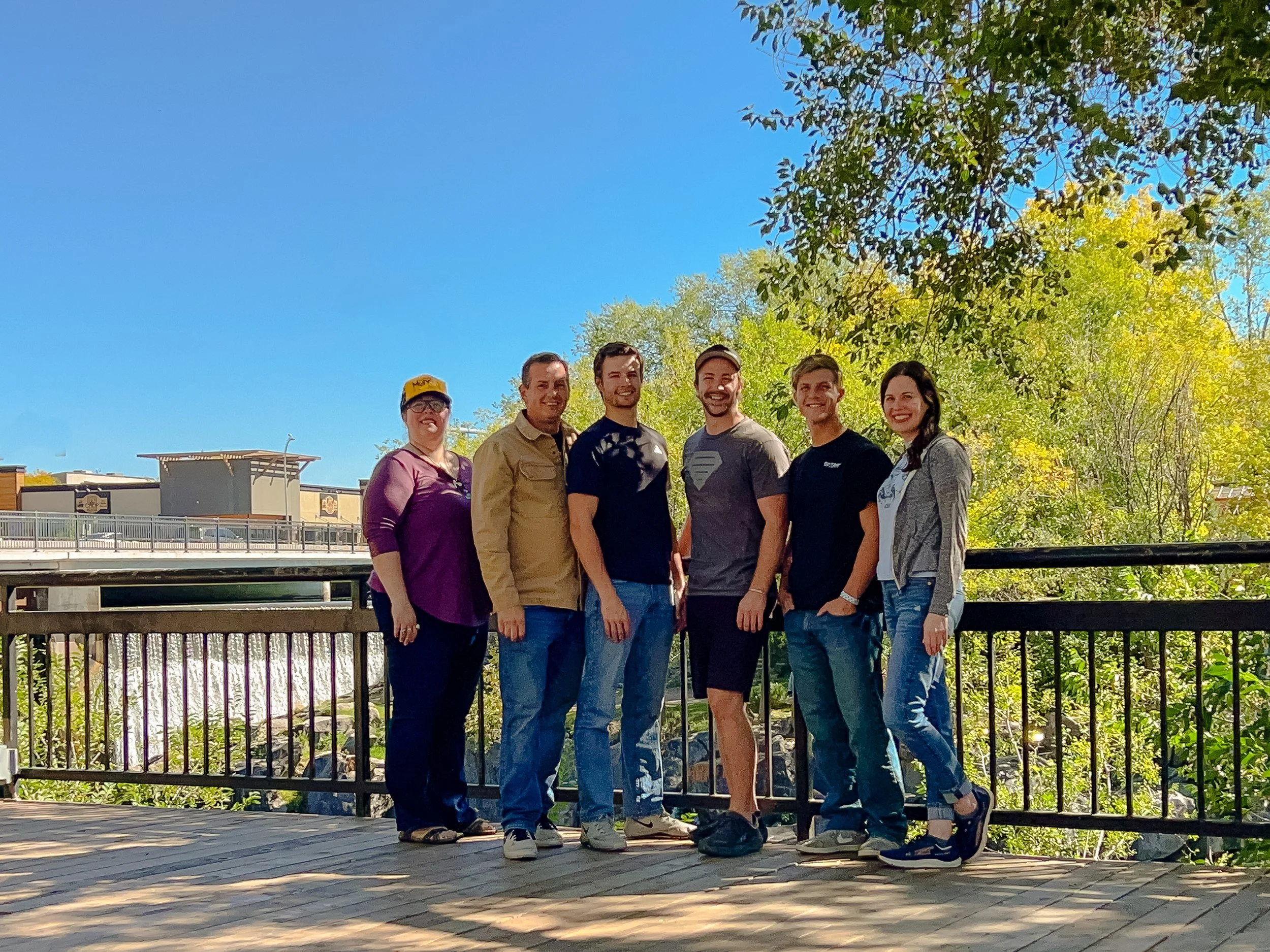 K&K Premier construction team at the Idaho Falls greenbelt