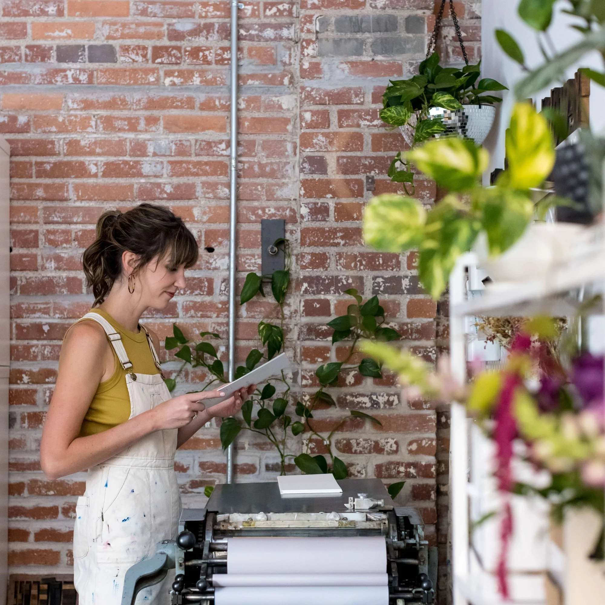 Sal Studios letterpress print shop Vandercook