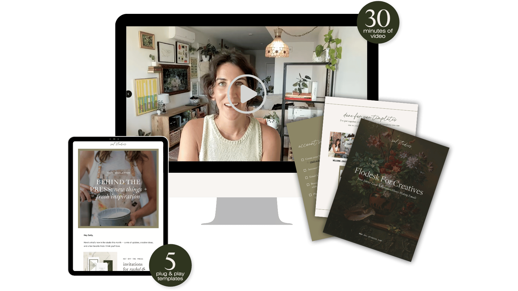 Online course for Flodesk email marketing by Sal Studios