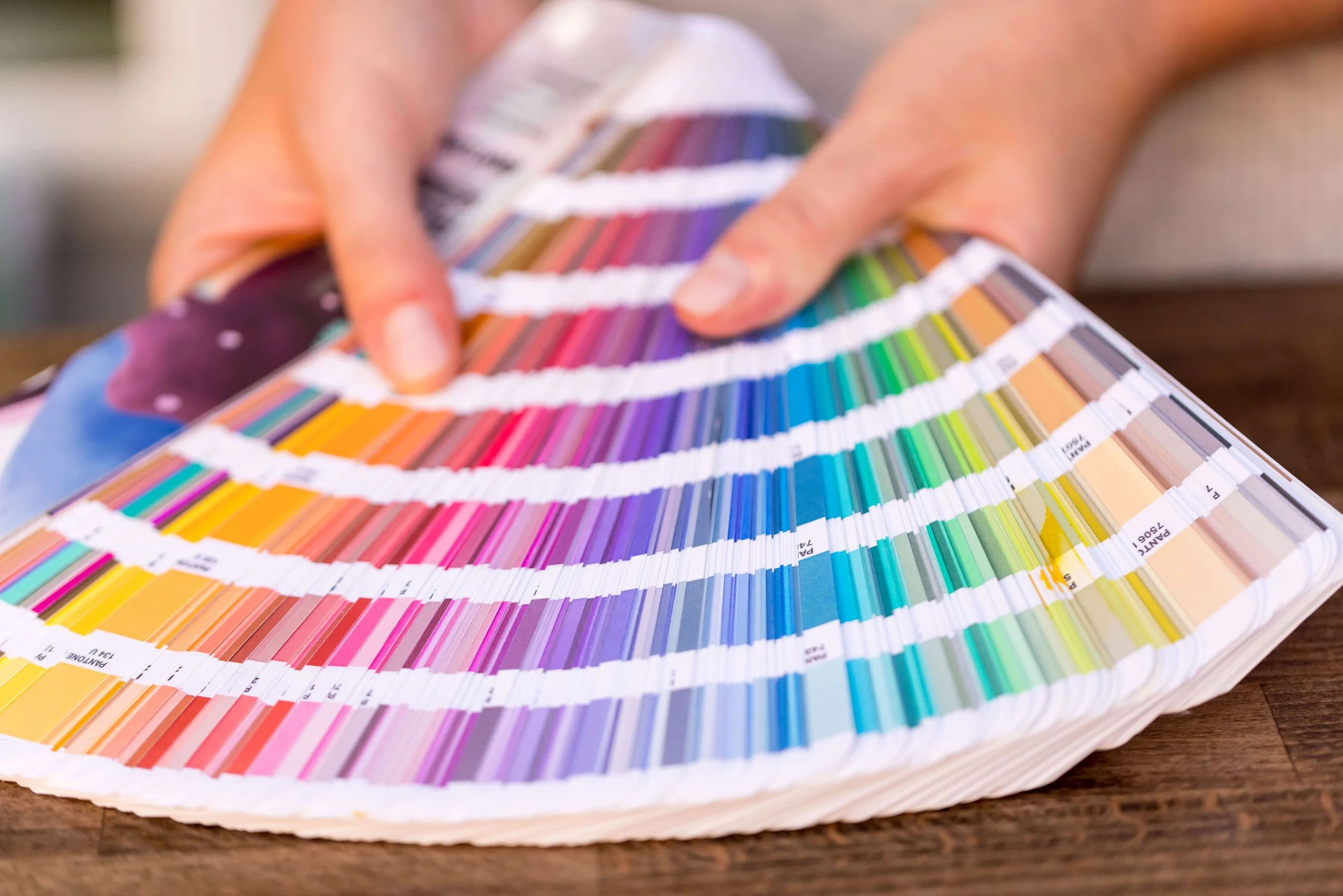 Pantone color book wedding invitations