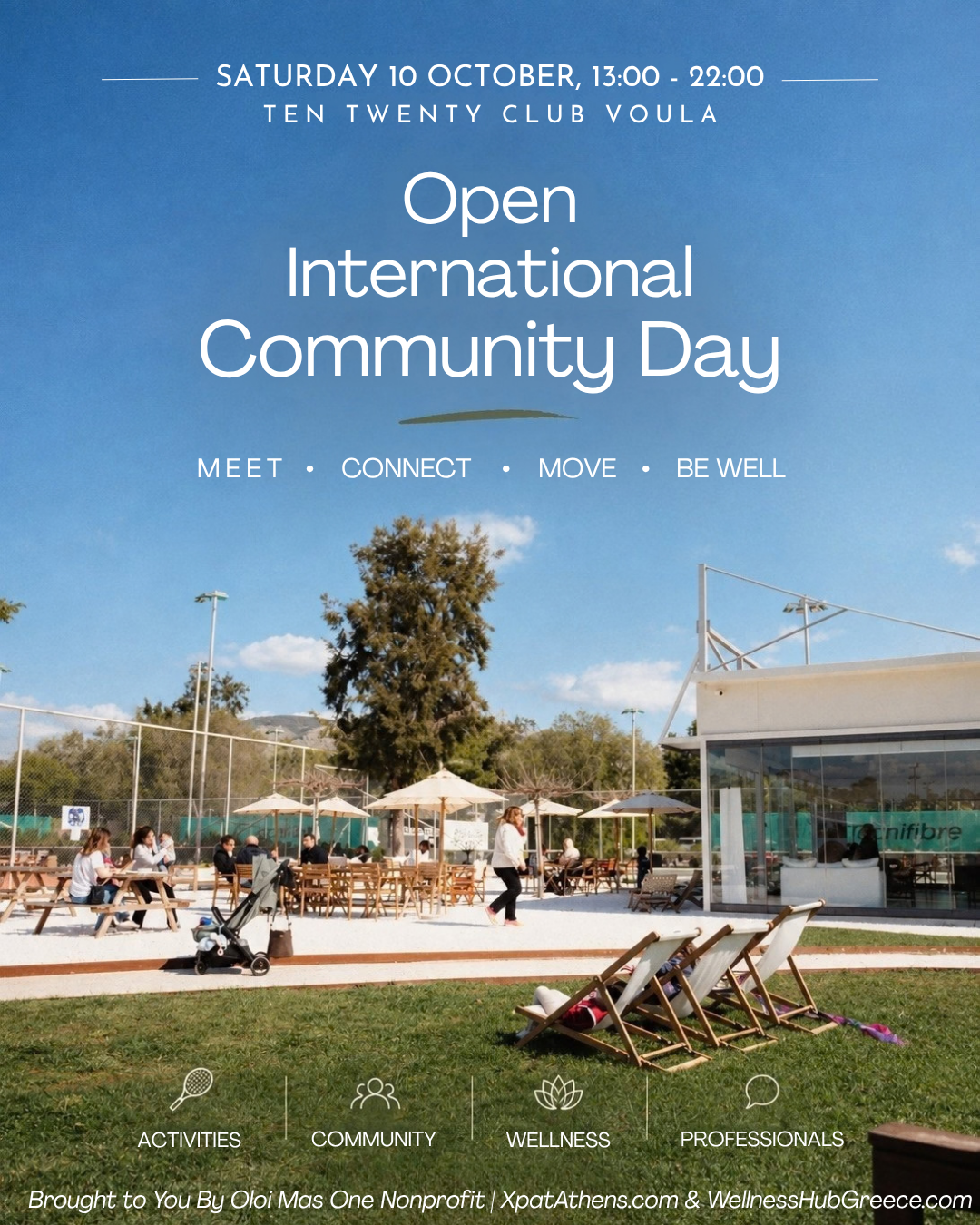 Open International Community Day At Ten Twenty Club Voula