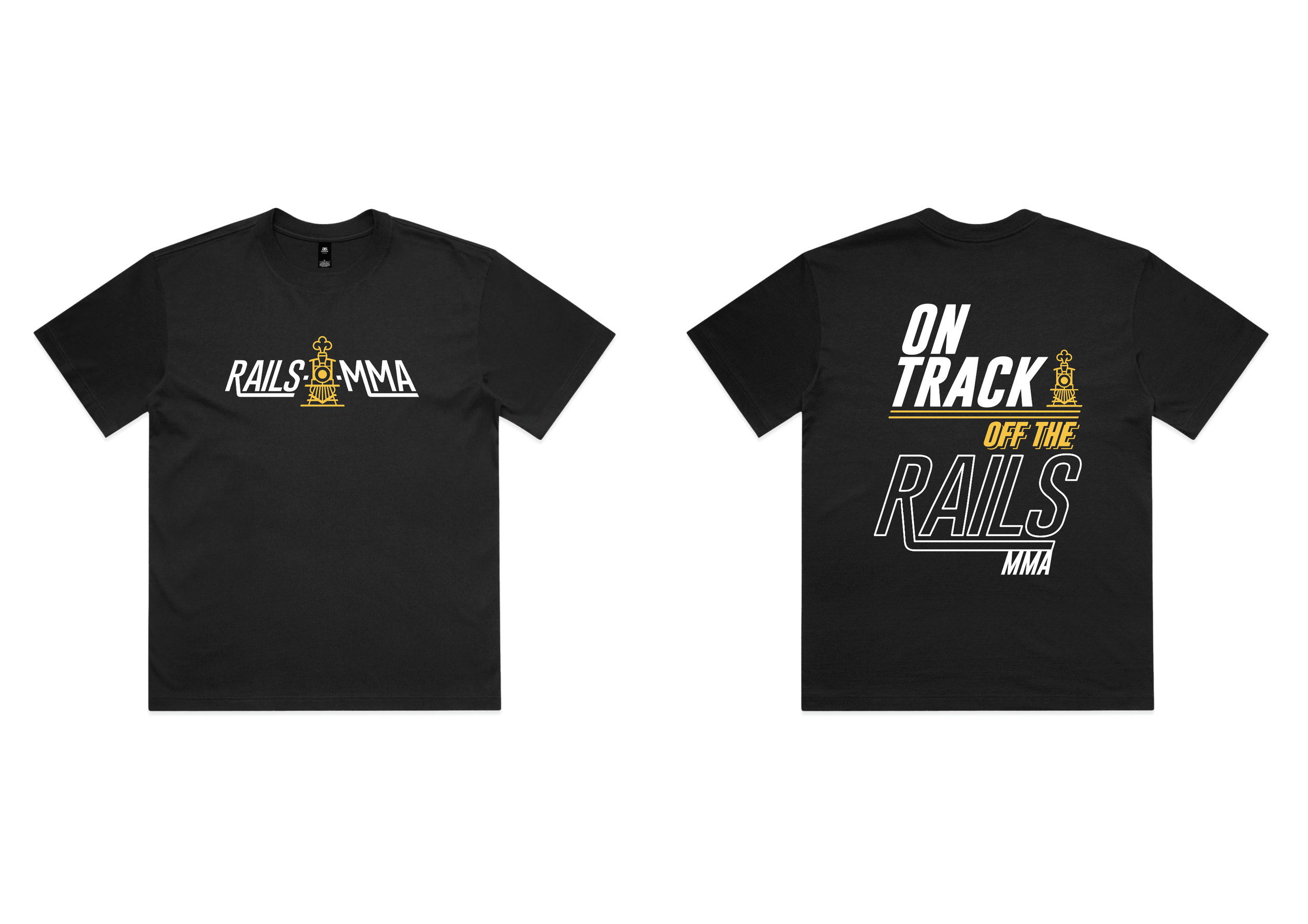PRE ORDER RailsMMA T-Shirt Logo Design On Black