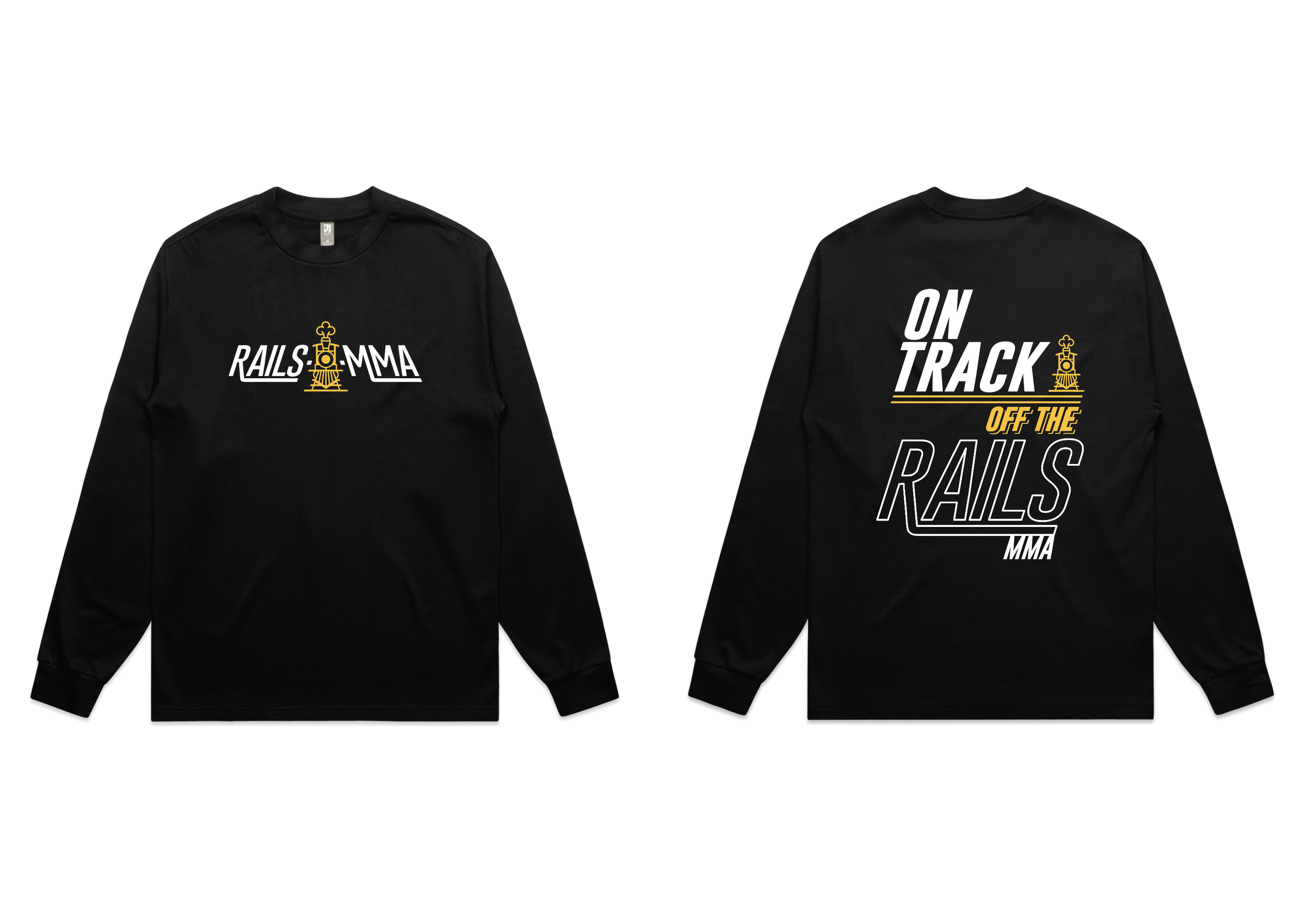 PRE ORDER RailsMMA Long Sleeve Logo Design On Black