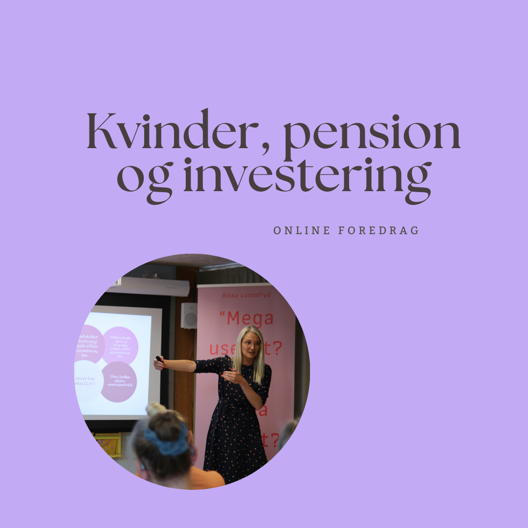 Online foredrag: Kvinder, pension og investering