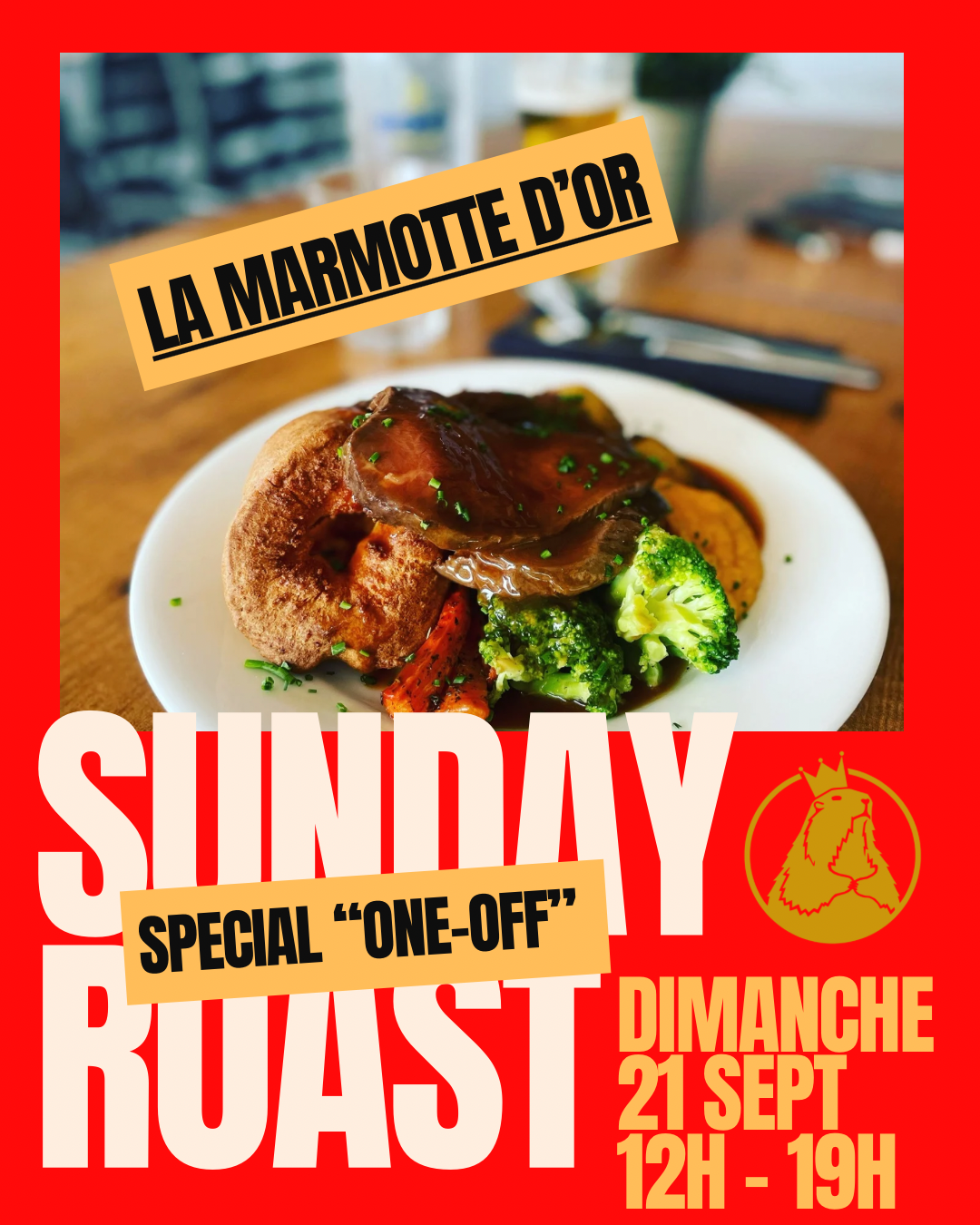 One-off "Sunday Roast{"