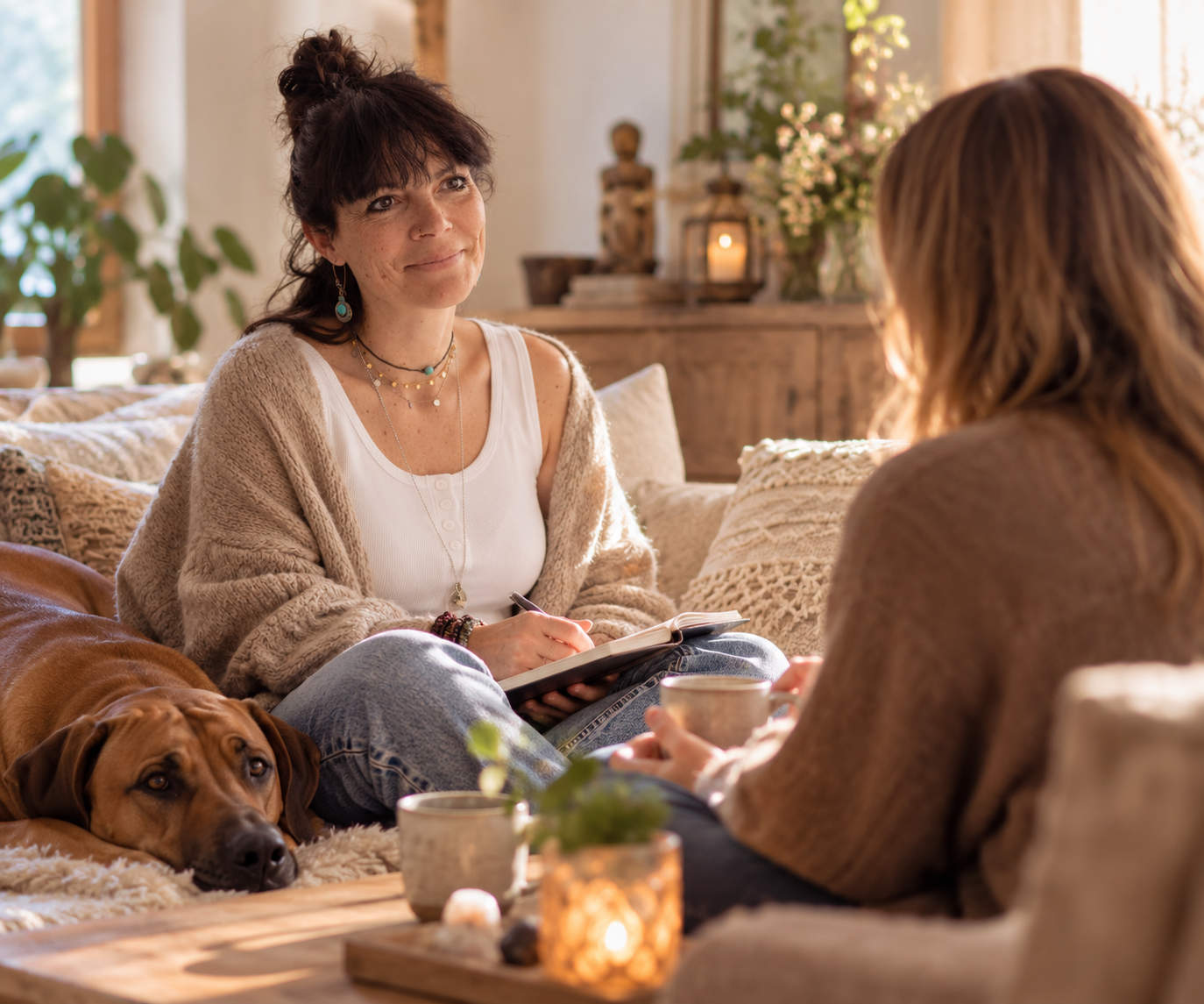 Herzliche Begegnung im Boho-Wohnzimmer.png