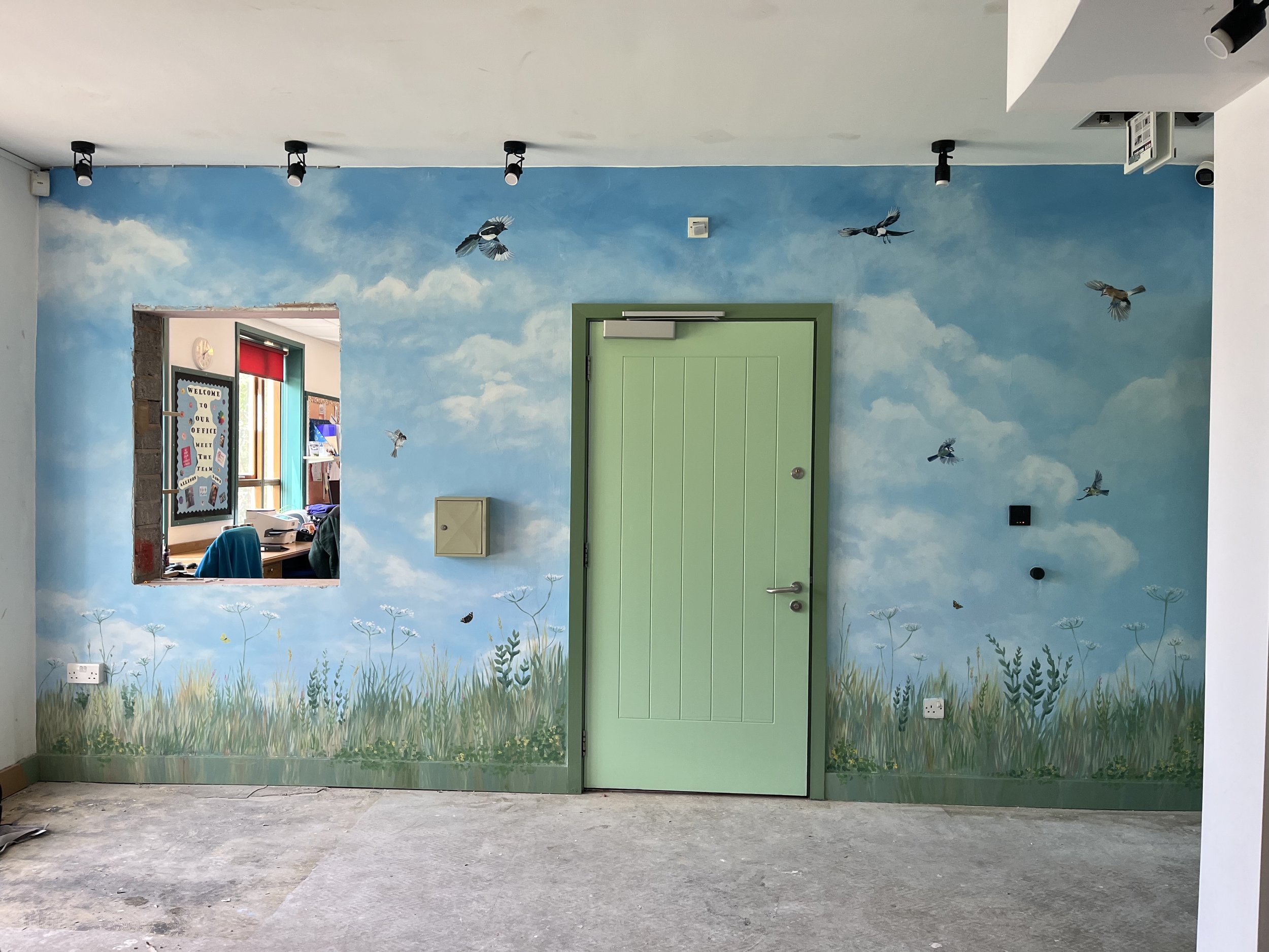 School wall mural