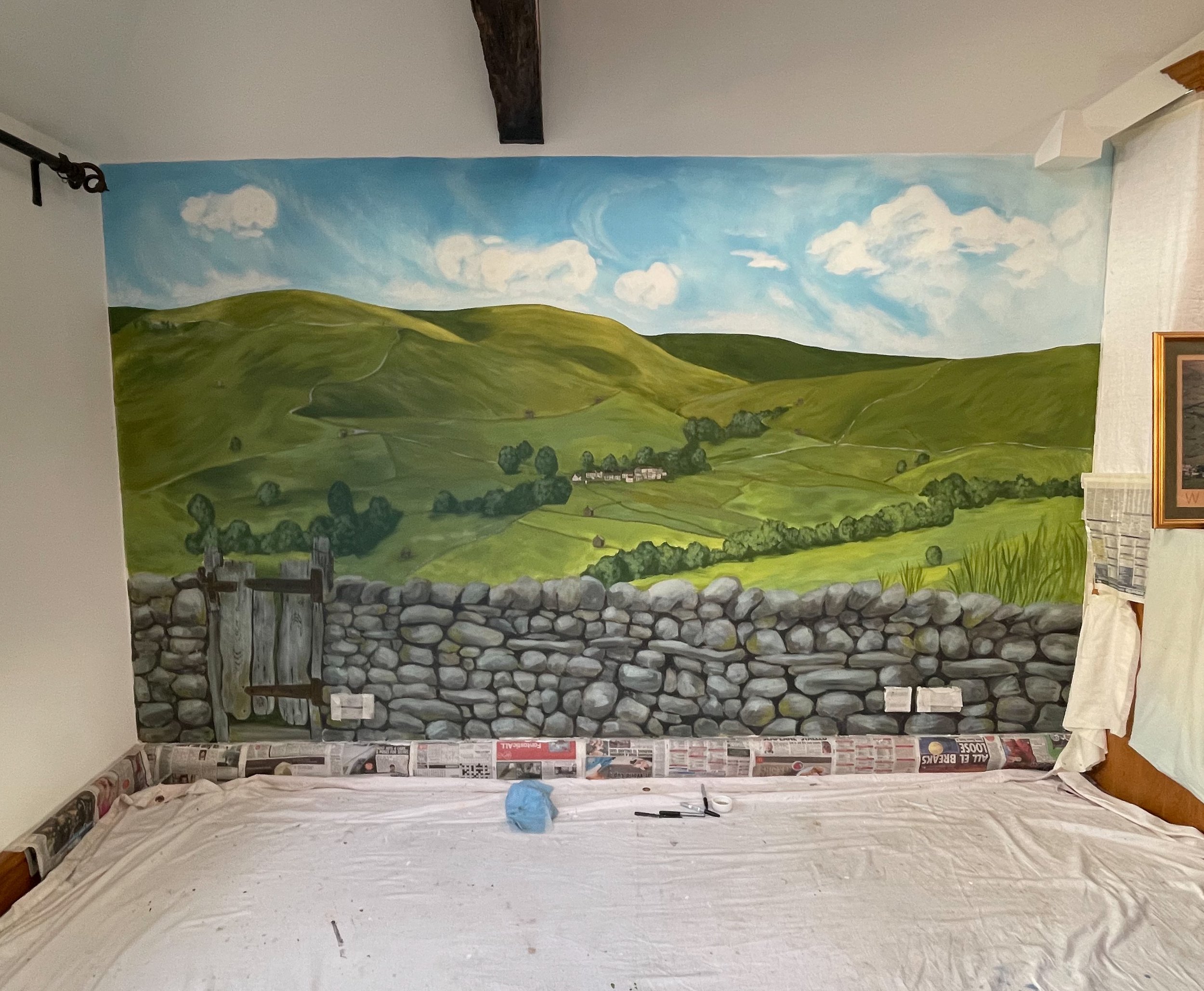 Business wall mural Peak district