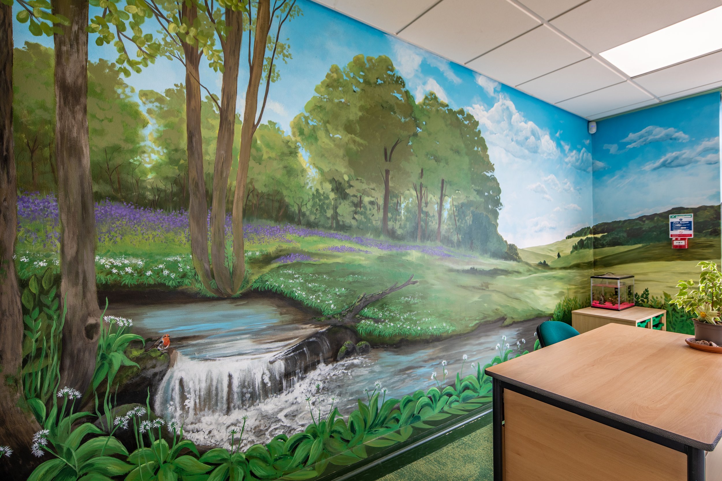 School wall mural