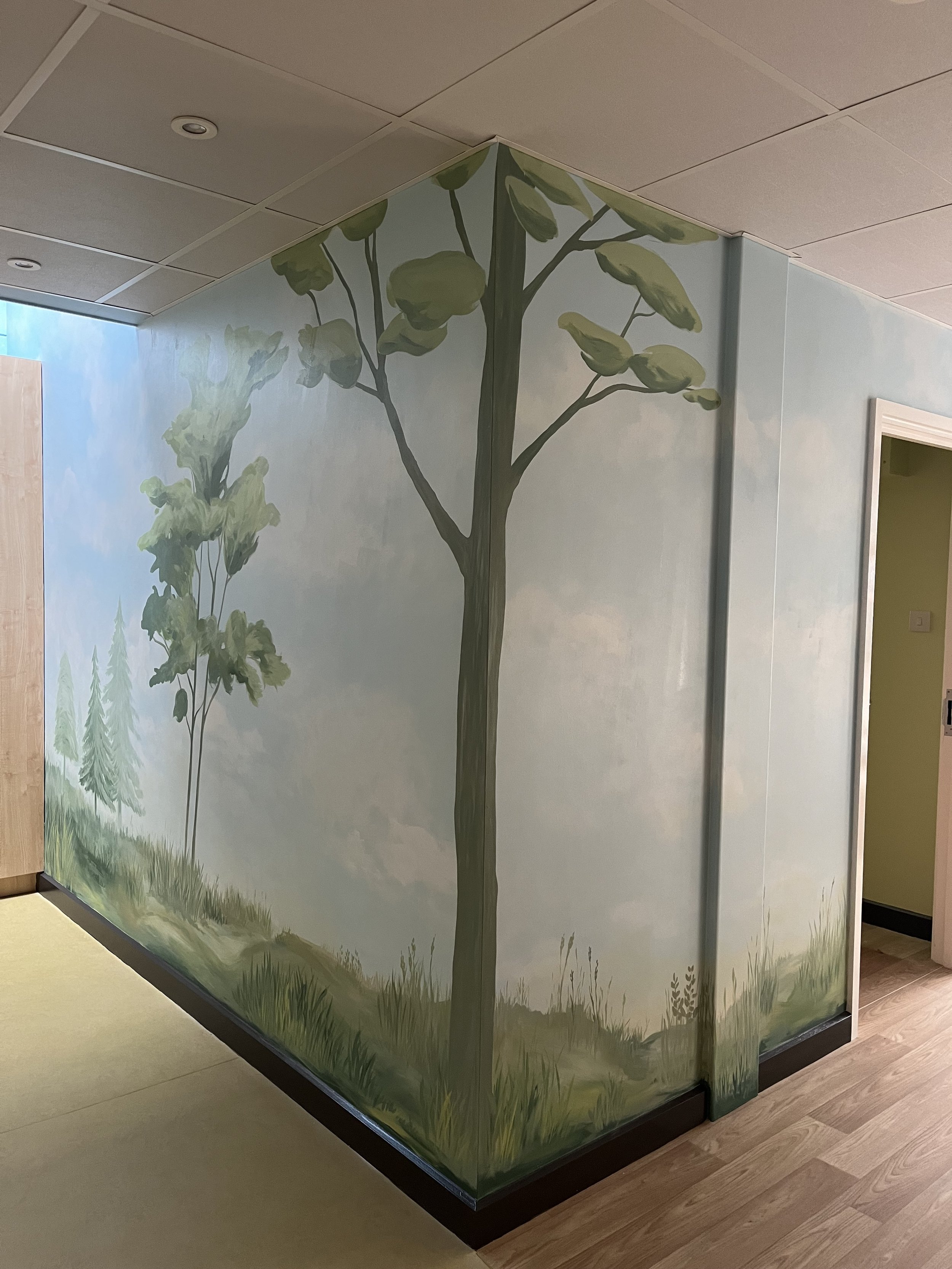 School wall mural