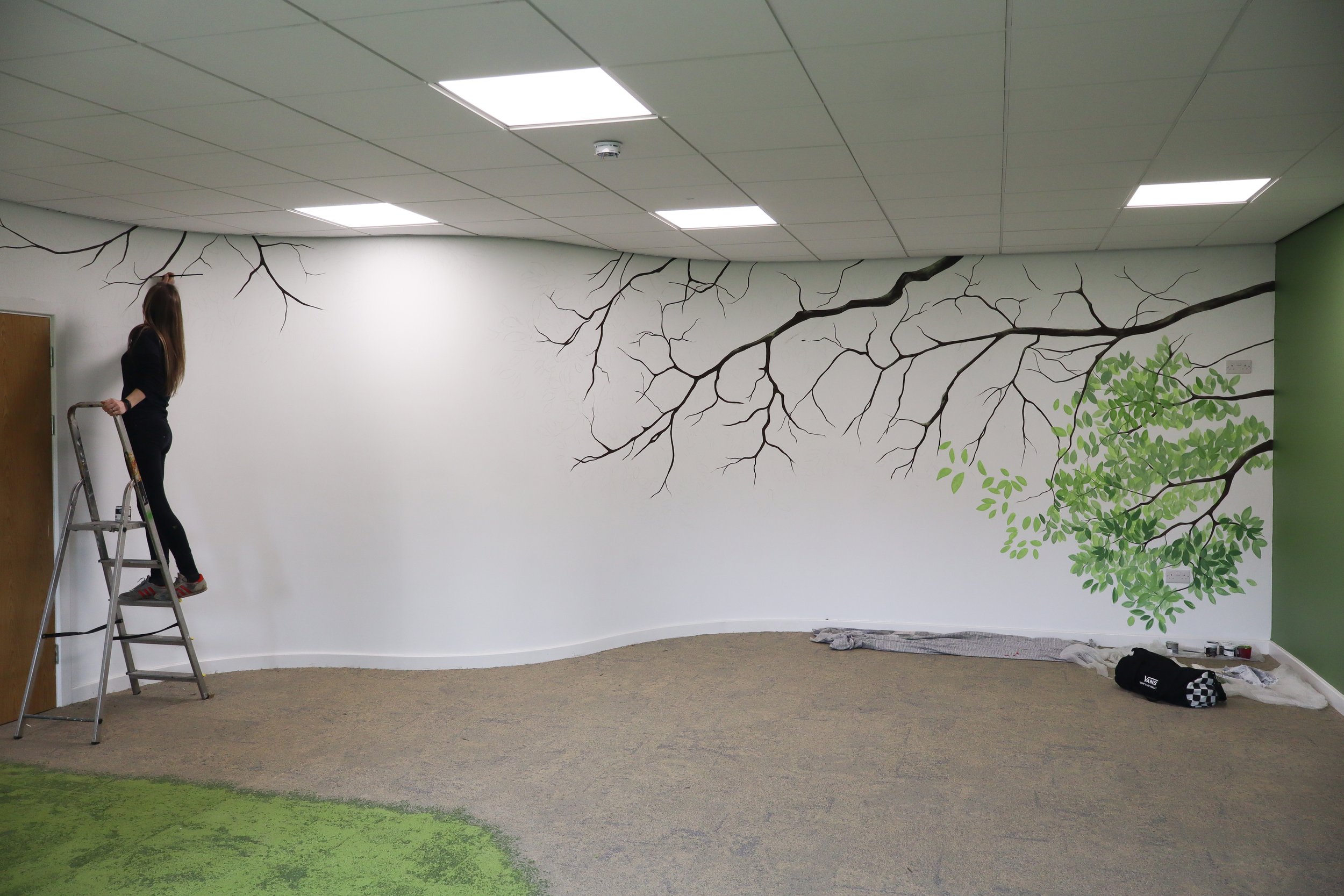 School wall mural