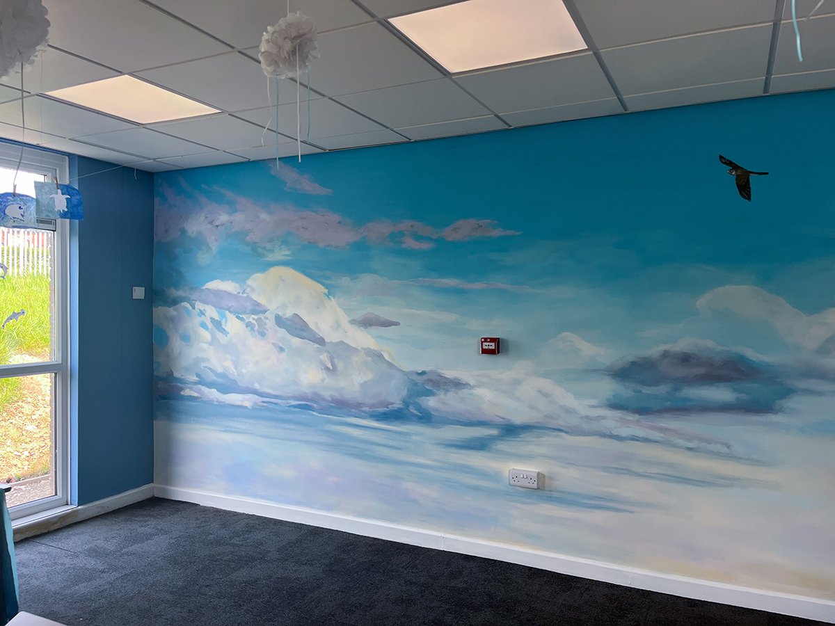 School wall mural