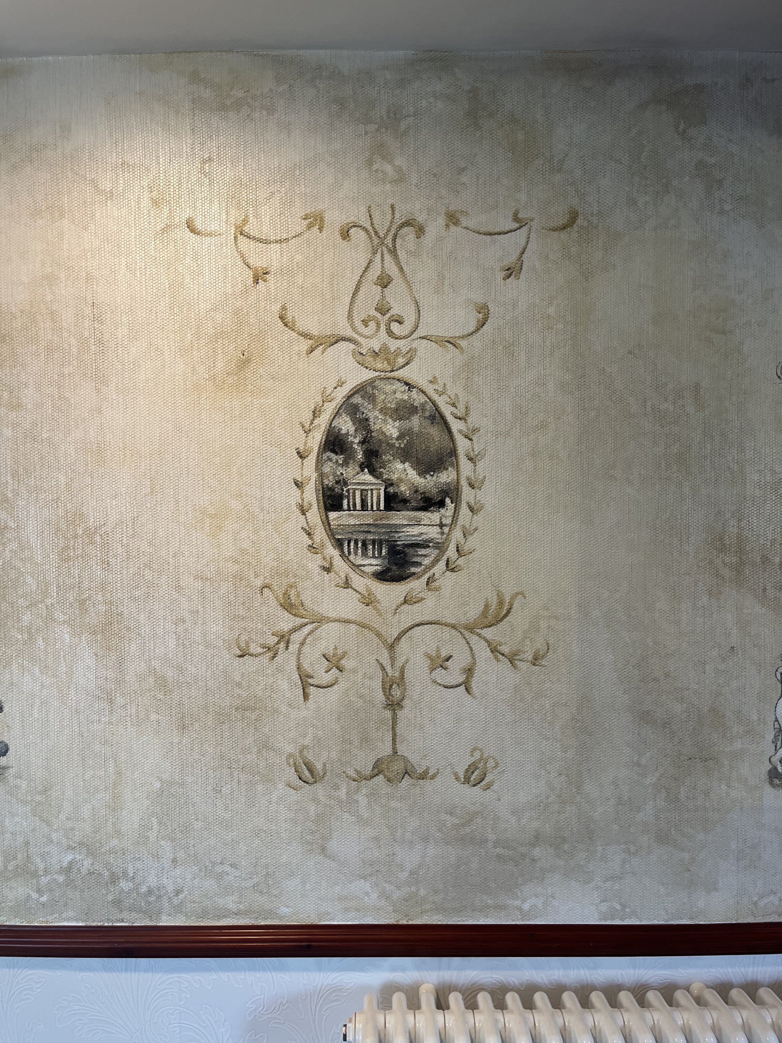 Aged wall tapestry type Mural