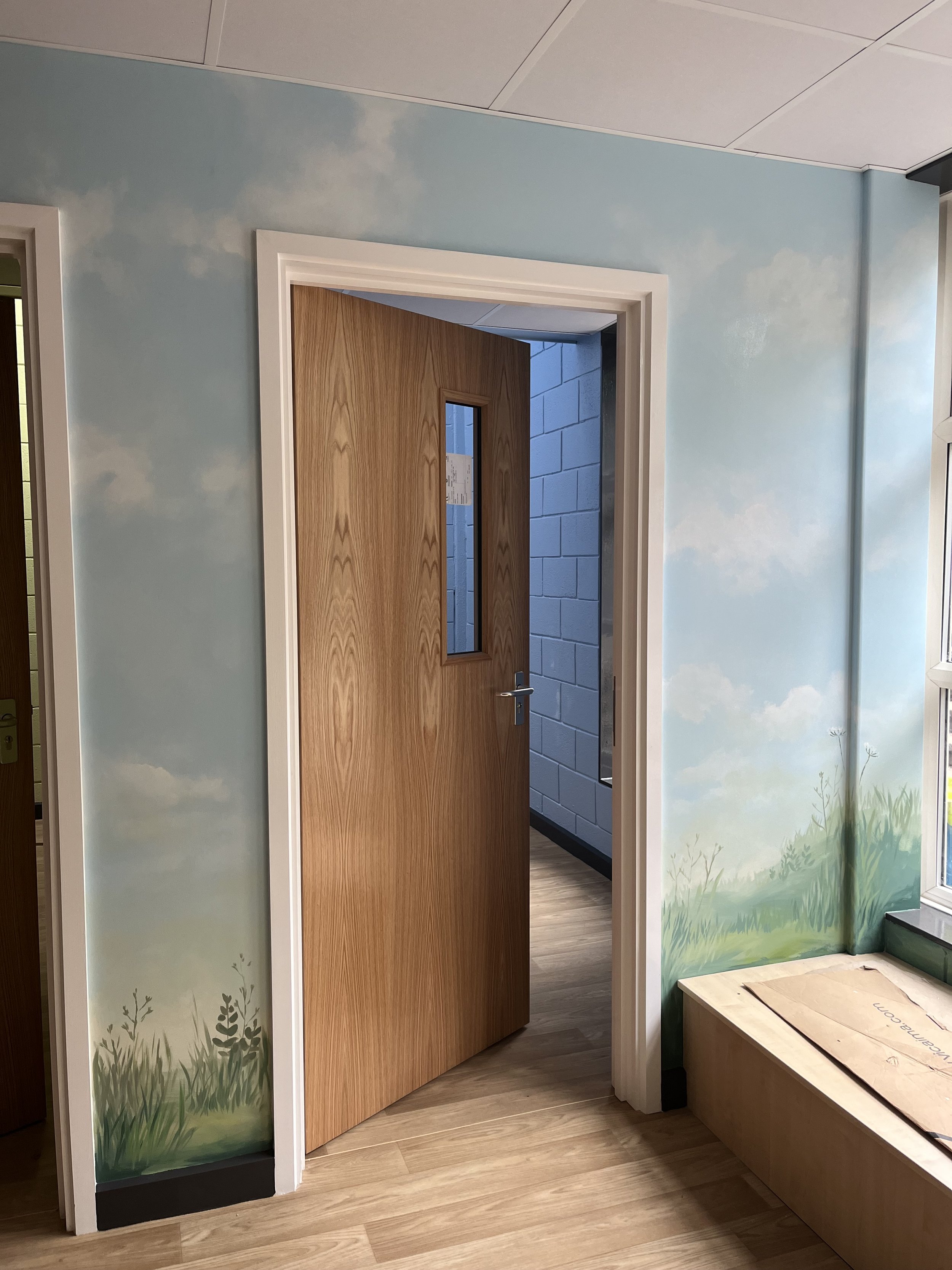 School wall mural