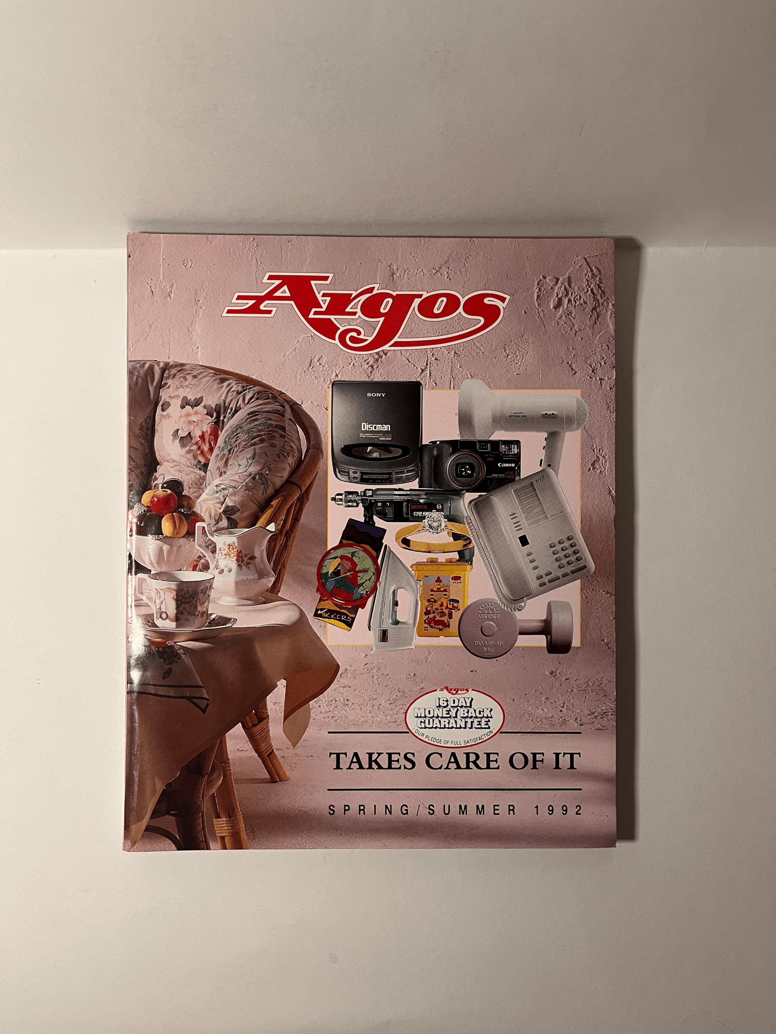 Argos Spring / Summer Catalogue 1992 – Original Vintage Retail Catalogue & 90s Nostalgia Reference (Argos Takes Care of It)