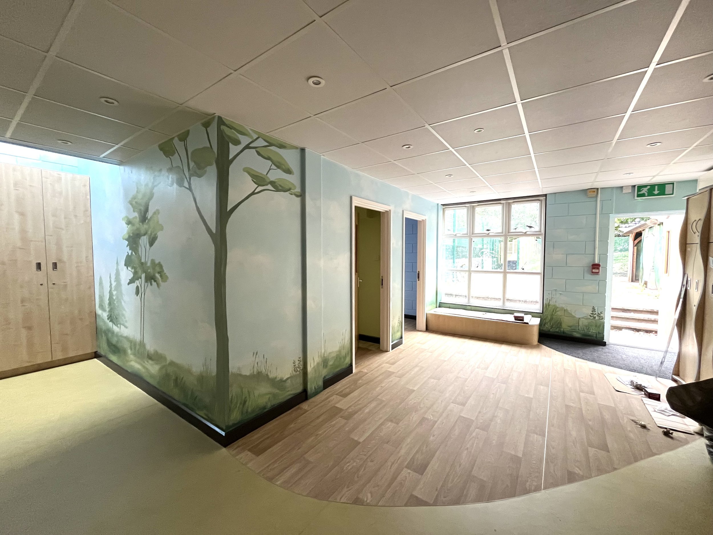 School wall mural