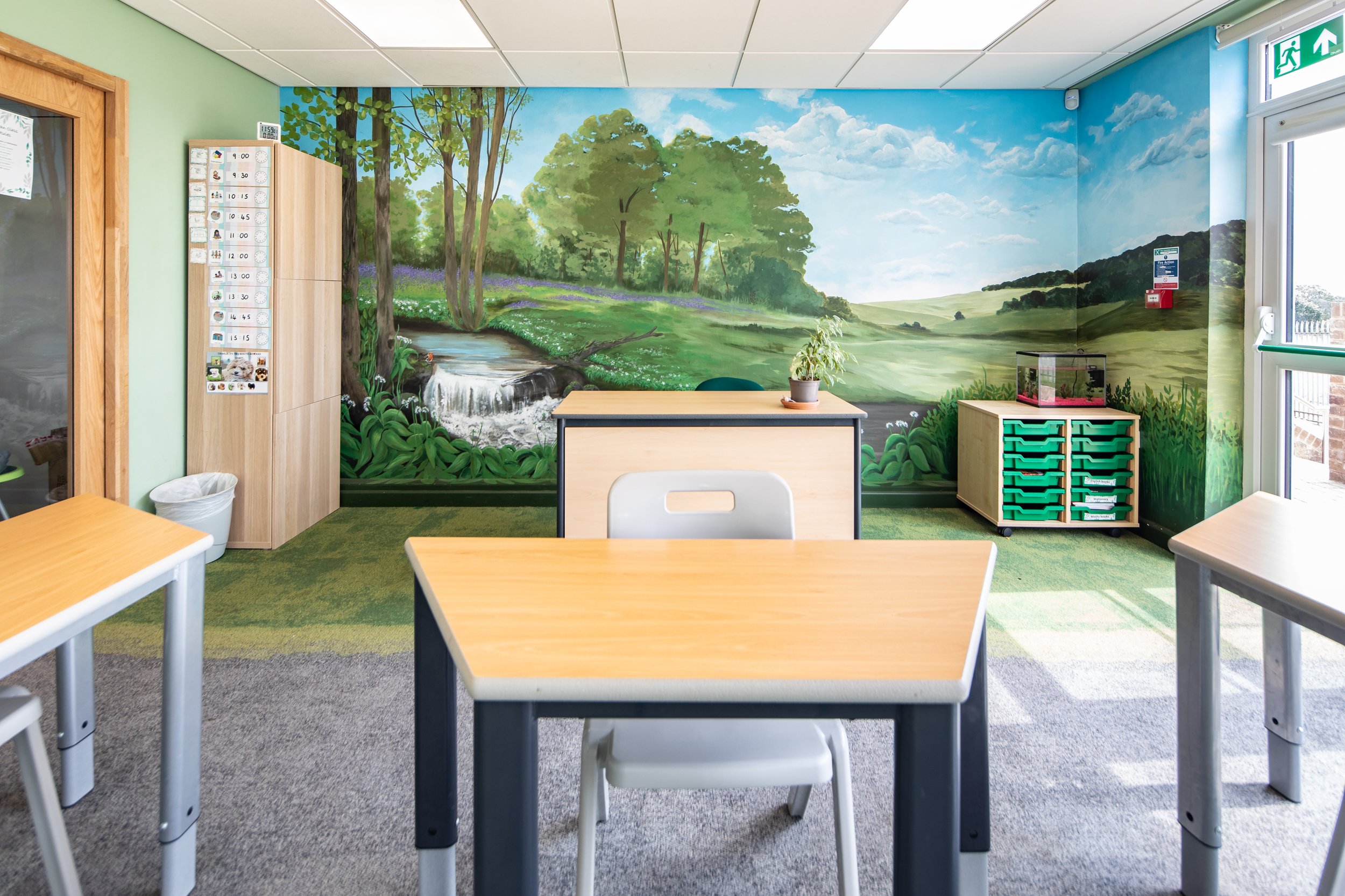 School wall mural