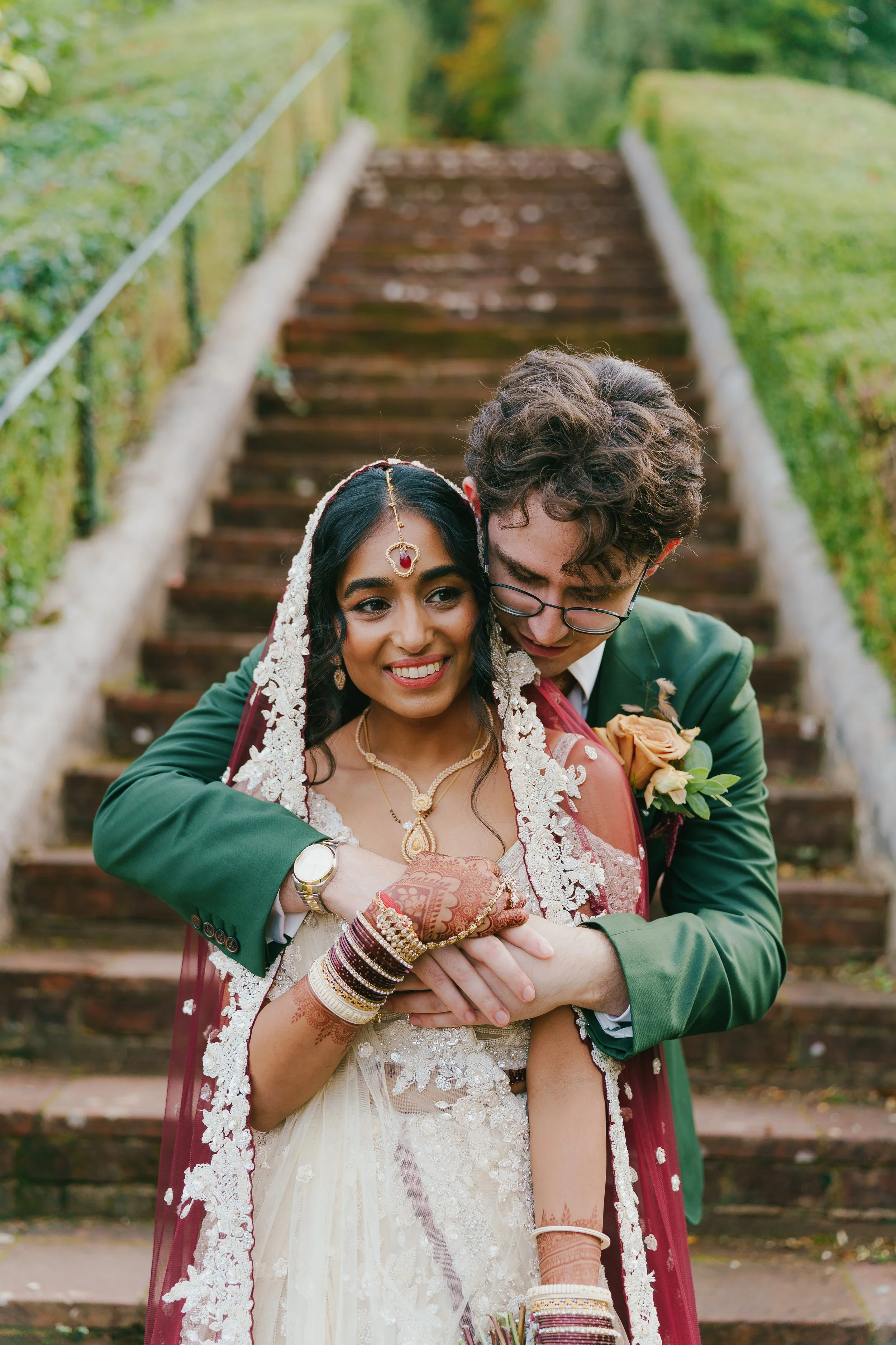 Kent Bride and Groom on Wedding Day