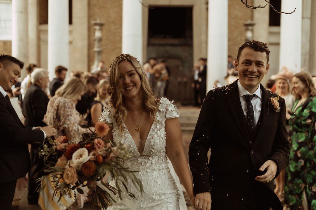 Bride and Groom outside Asylum Chapel, Peckham