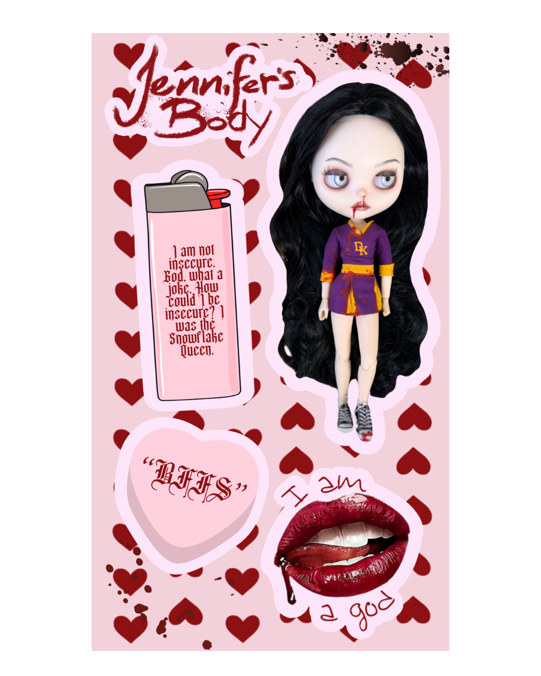 jennifer sticker sheet