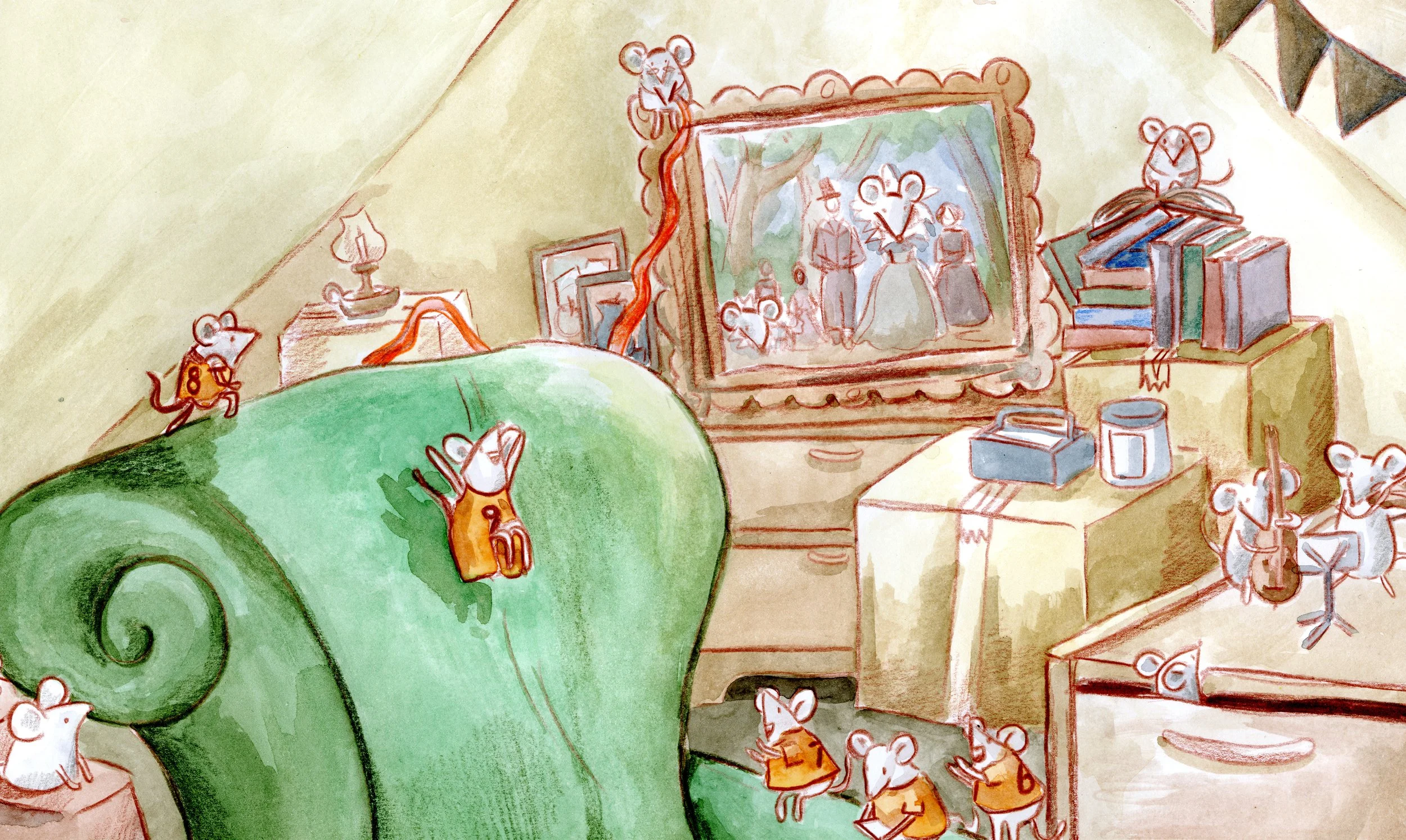 Muizen zijn nooit alleen. 