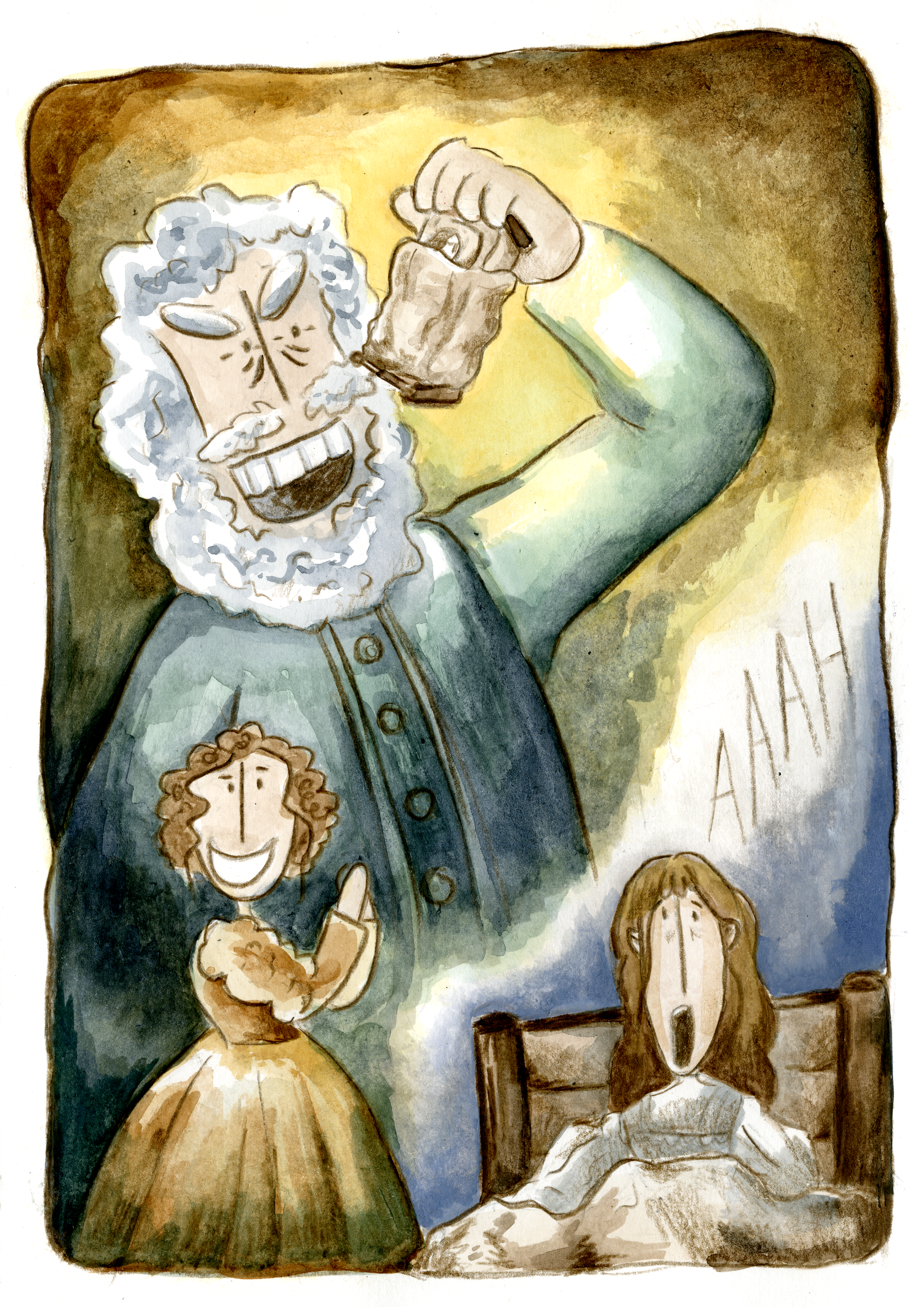 Bladzijde uit graphic novel: Beth (2024, zelf uitgegeven)