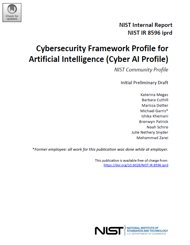 NIST Releases Draft Cybersecurity Profile for AI: What It Means for Medical Device Manufacturers